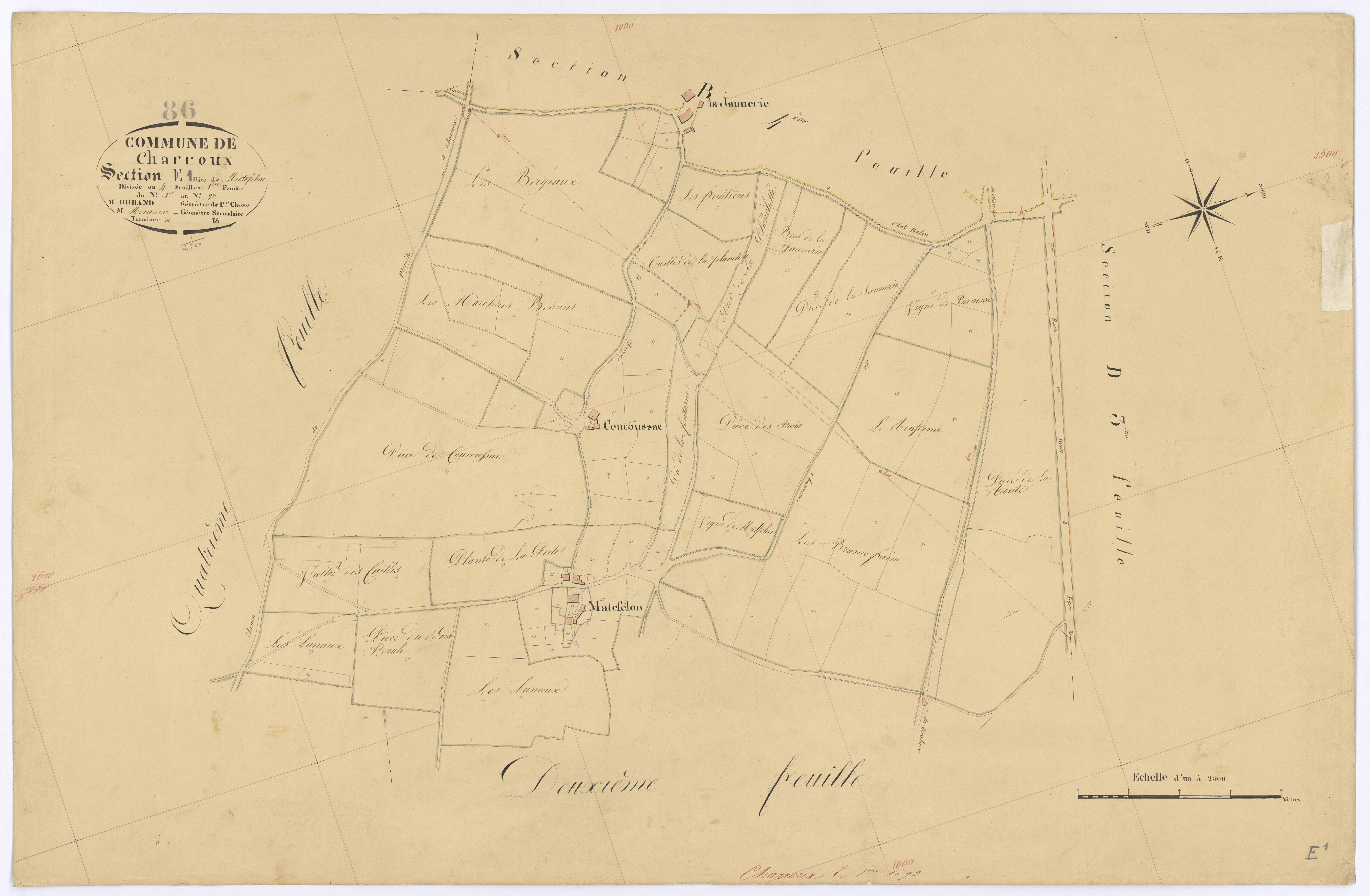 Charroux - FRAD086_cadastre Plans 