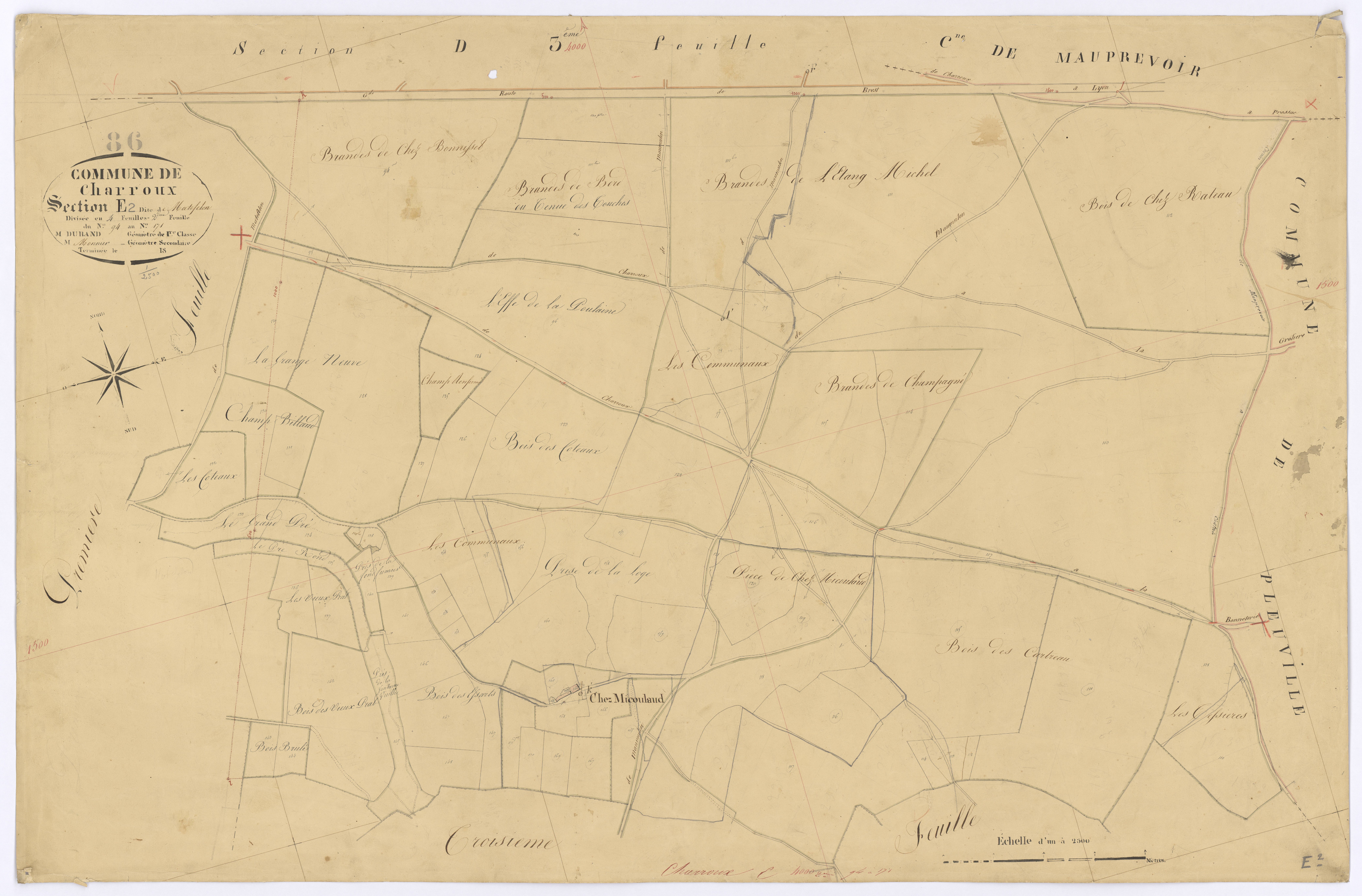 Charroux - FRAD086_cadastre Plans 
