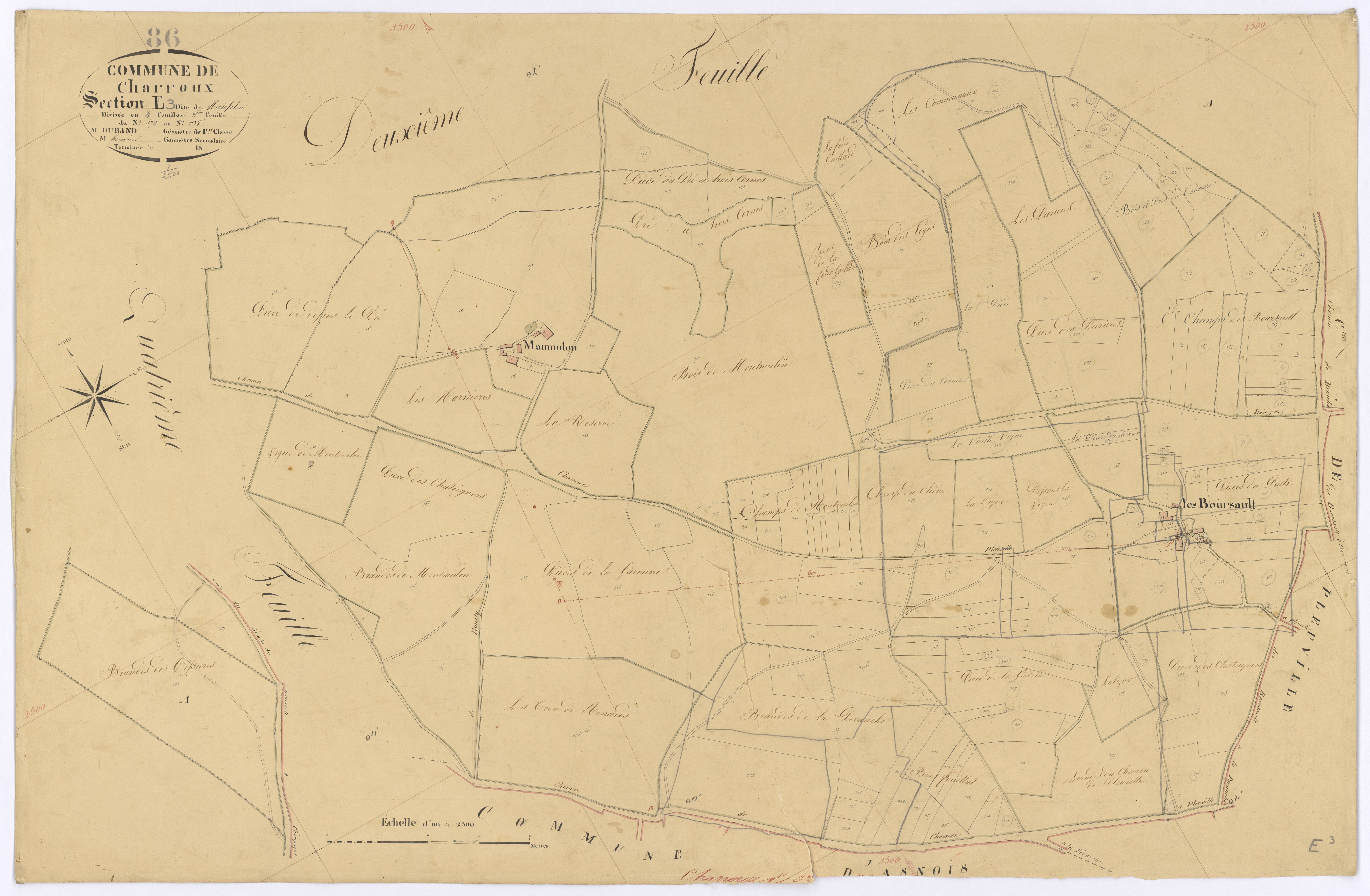 Charroux - FRAD086_cadastre Plans 