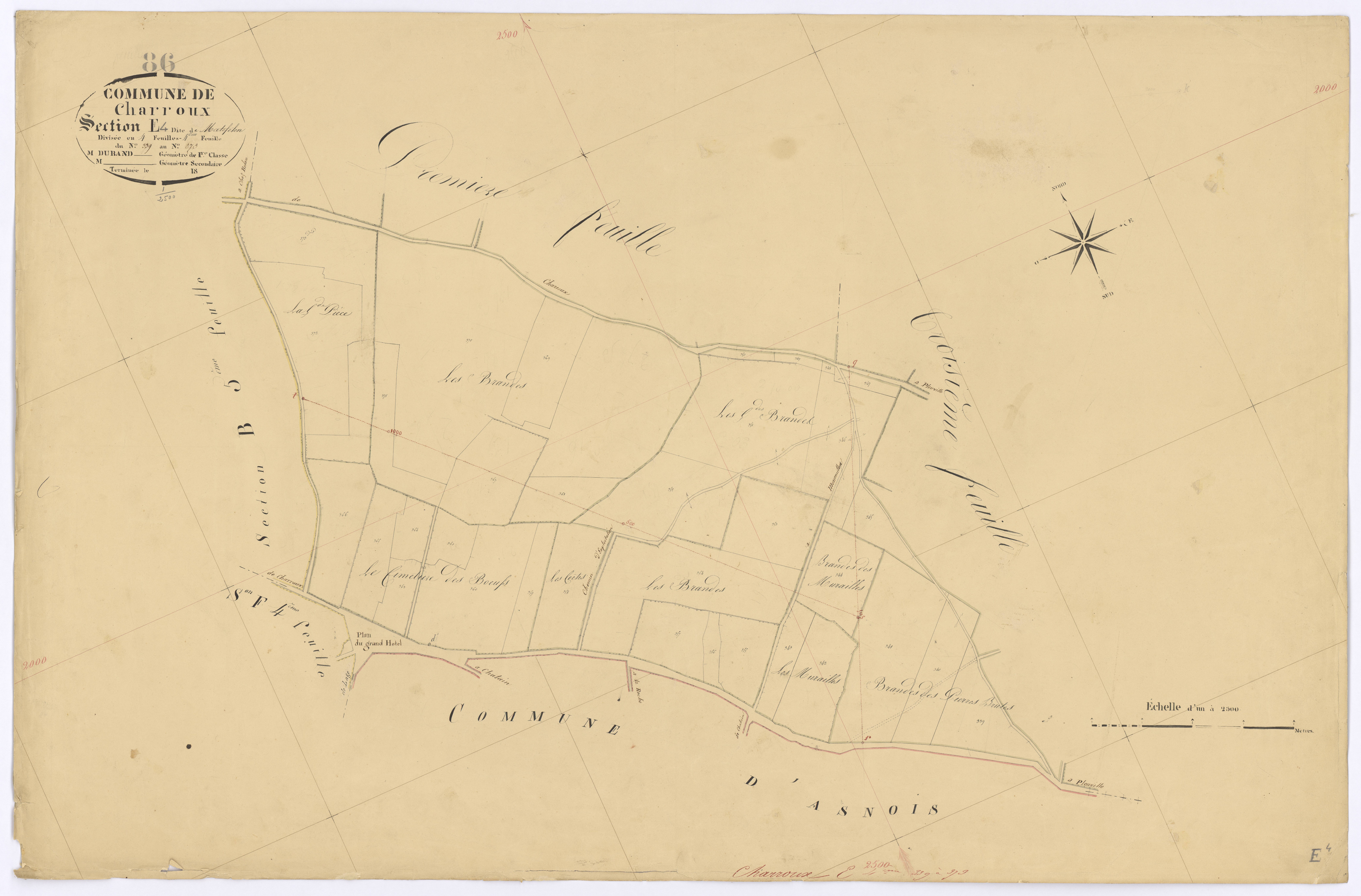 Charroux - FRAD086_cadastre Plans 