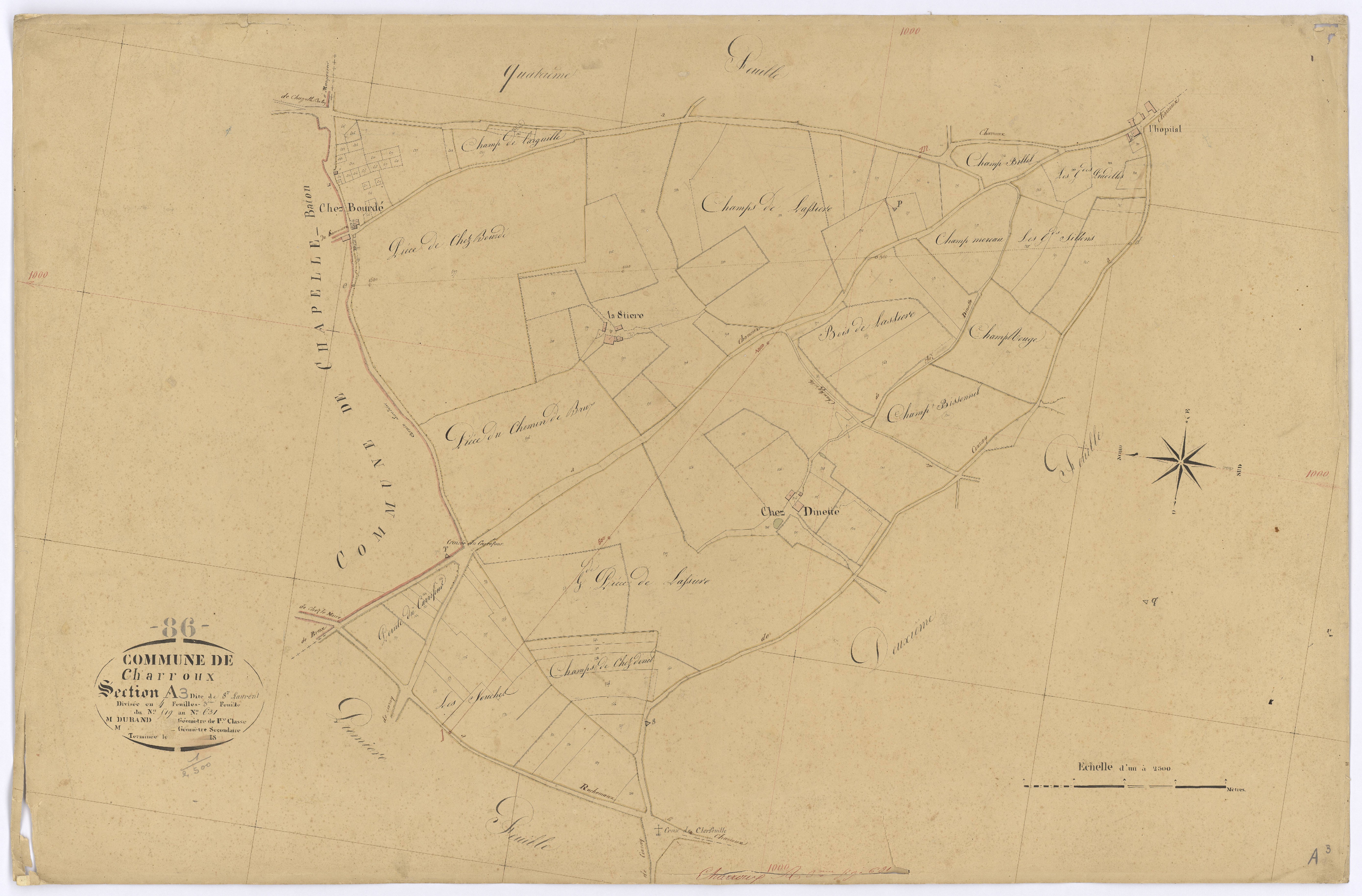 Charroux - FRAD086_cadastre Plans 