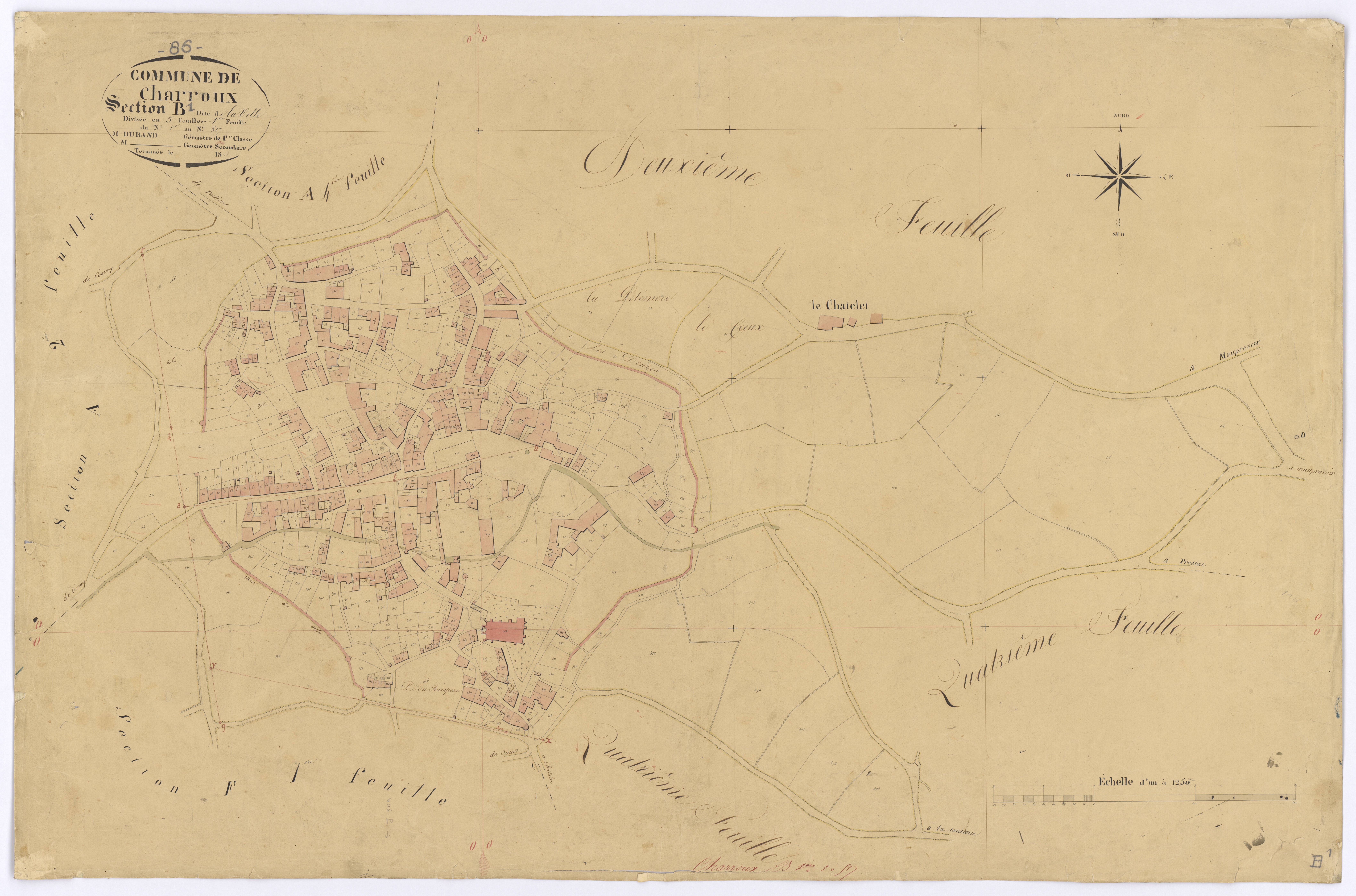 Charroux - FRAD086_cadastre Plans 
