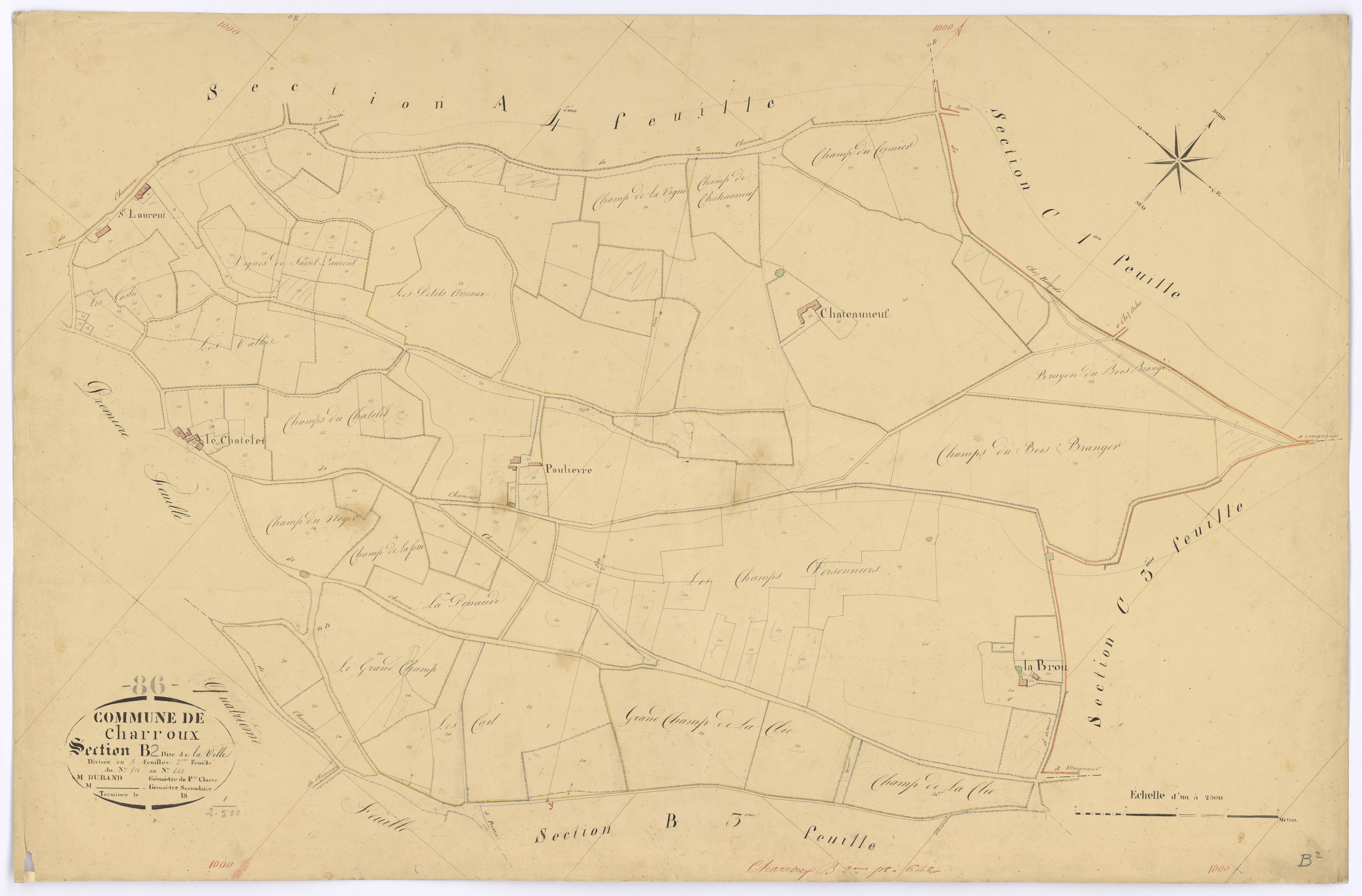 Charroux - FRAD086_cadastre Plans 