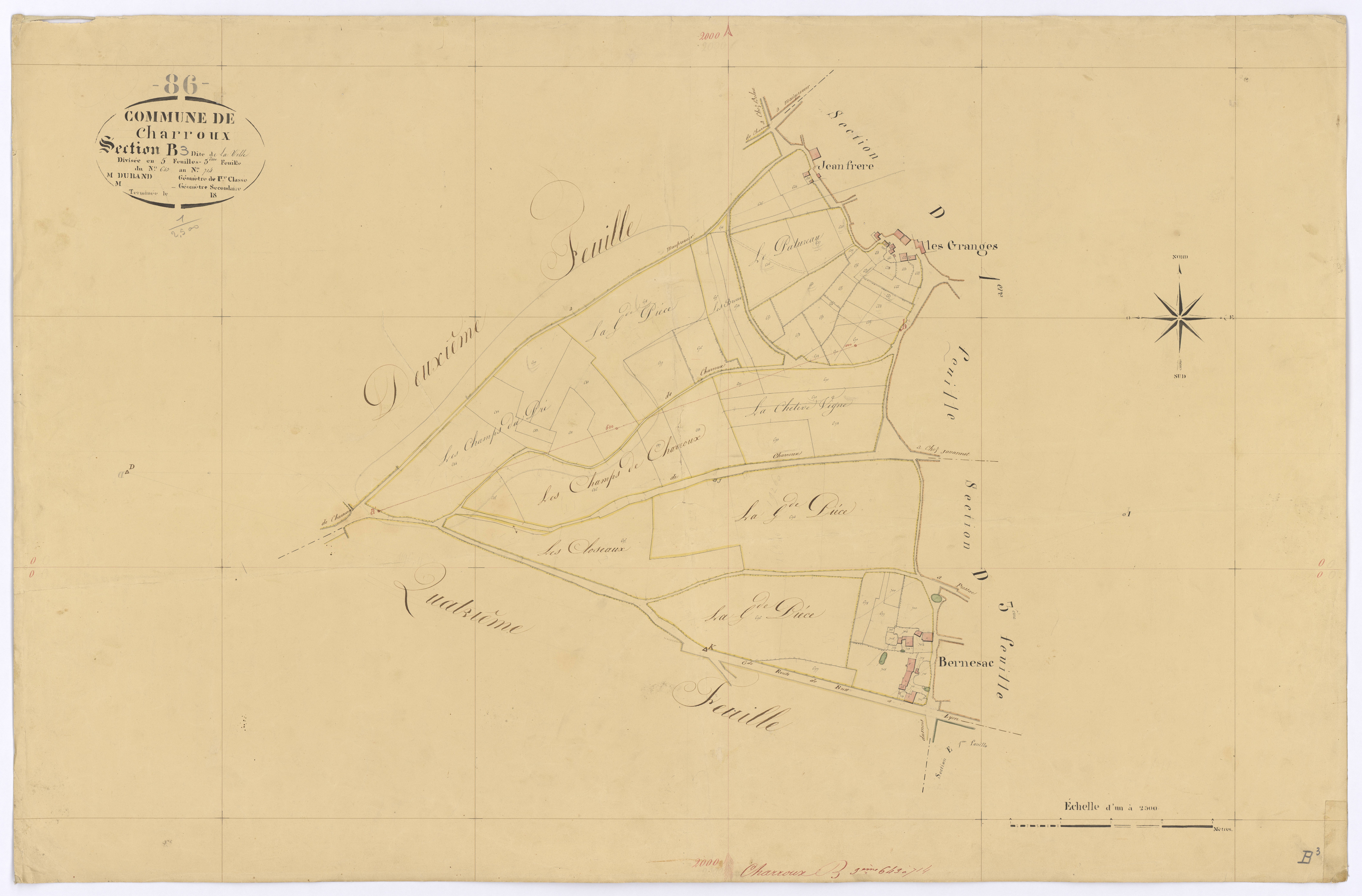 Charroux - FRAD086_cadastre Plans 