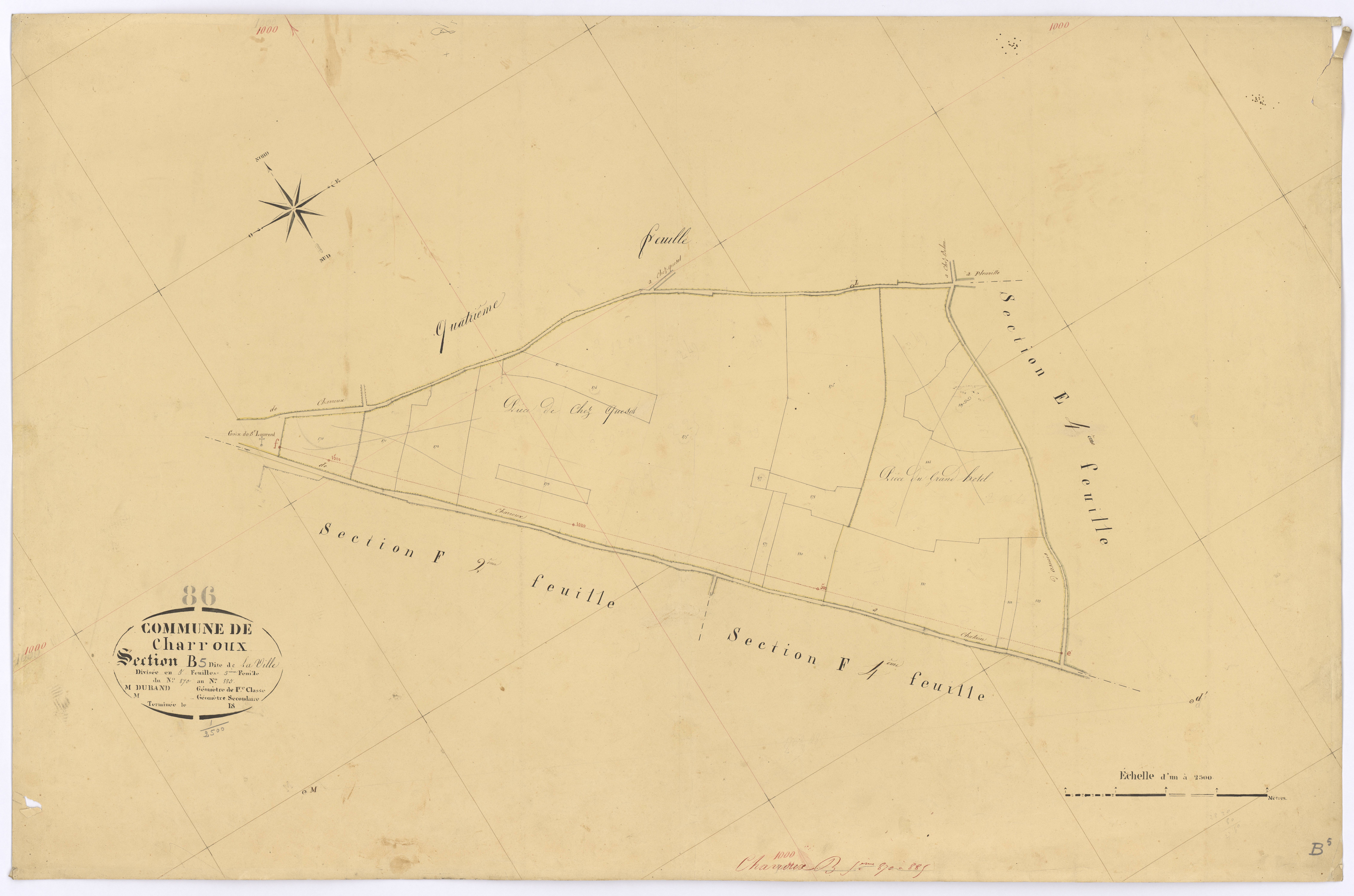 Charroux - FRAD086_cadastre Plans 