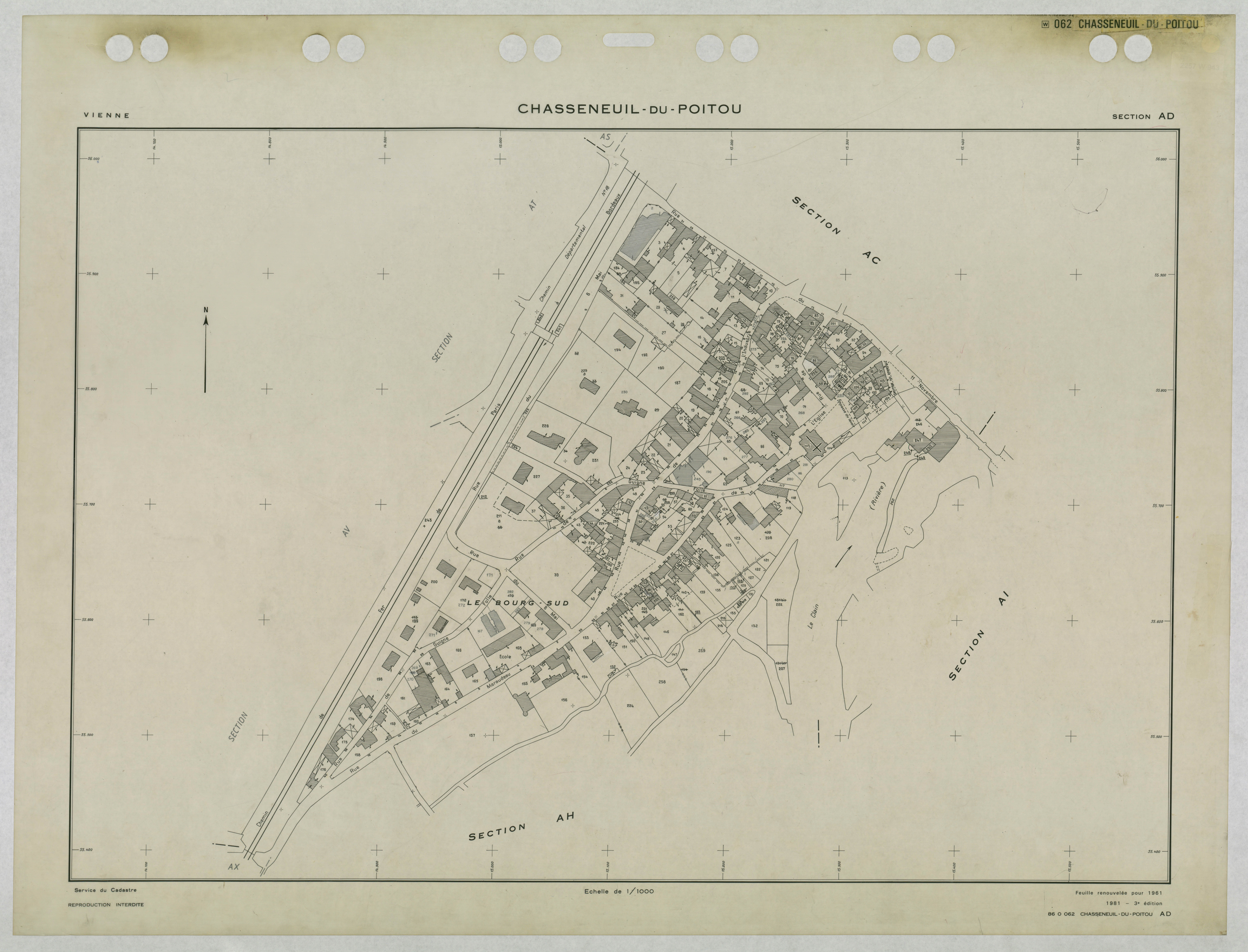 Chasseneuil-du-Poitou - FRAD086_cadastre Plans renouvelés 