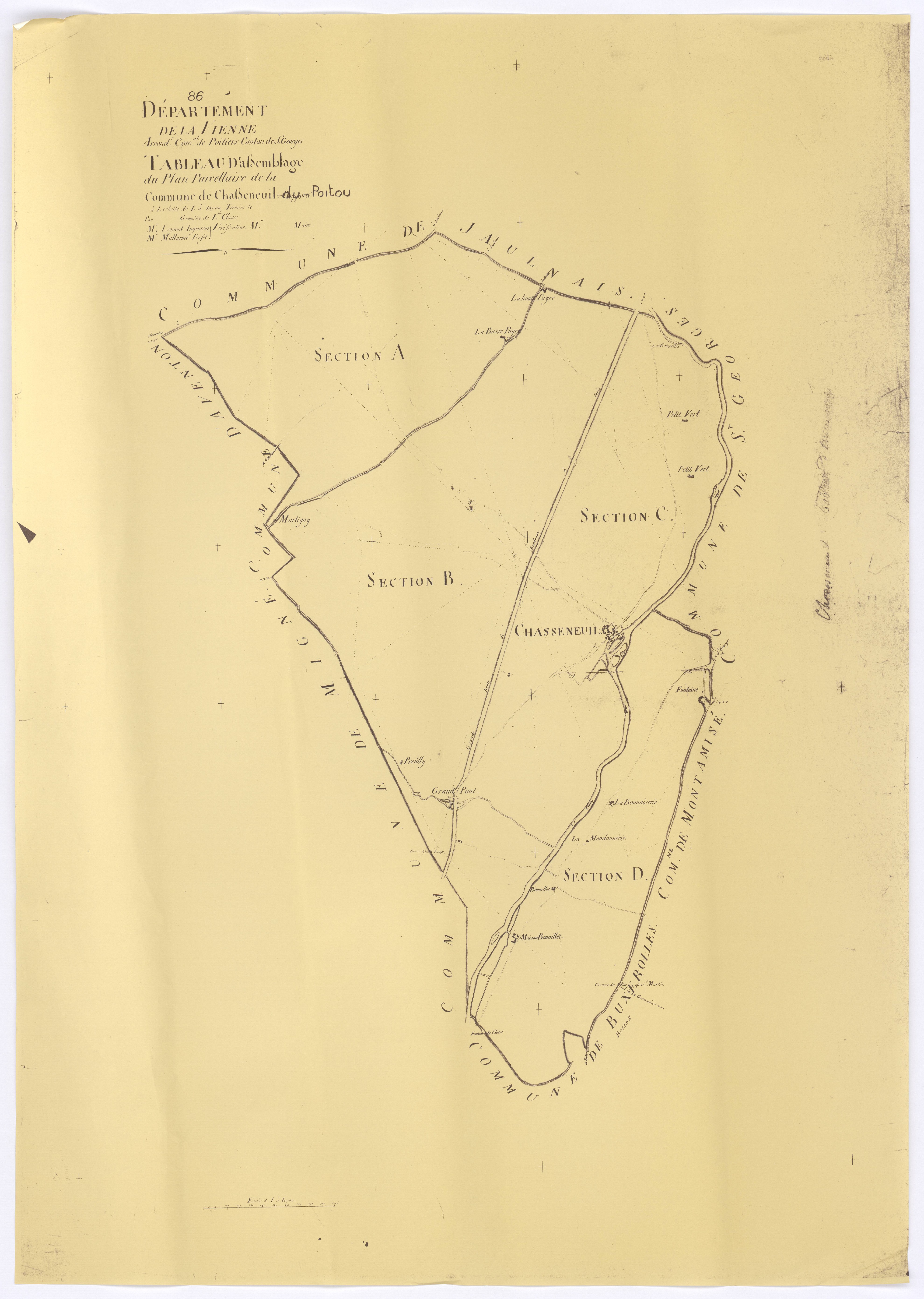 Chasseneuil-du-Poitou - FRAD086_cadastre Plans 