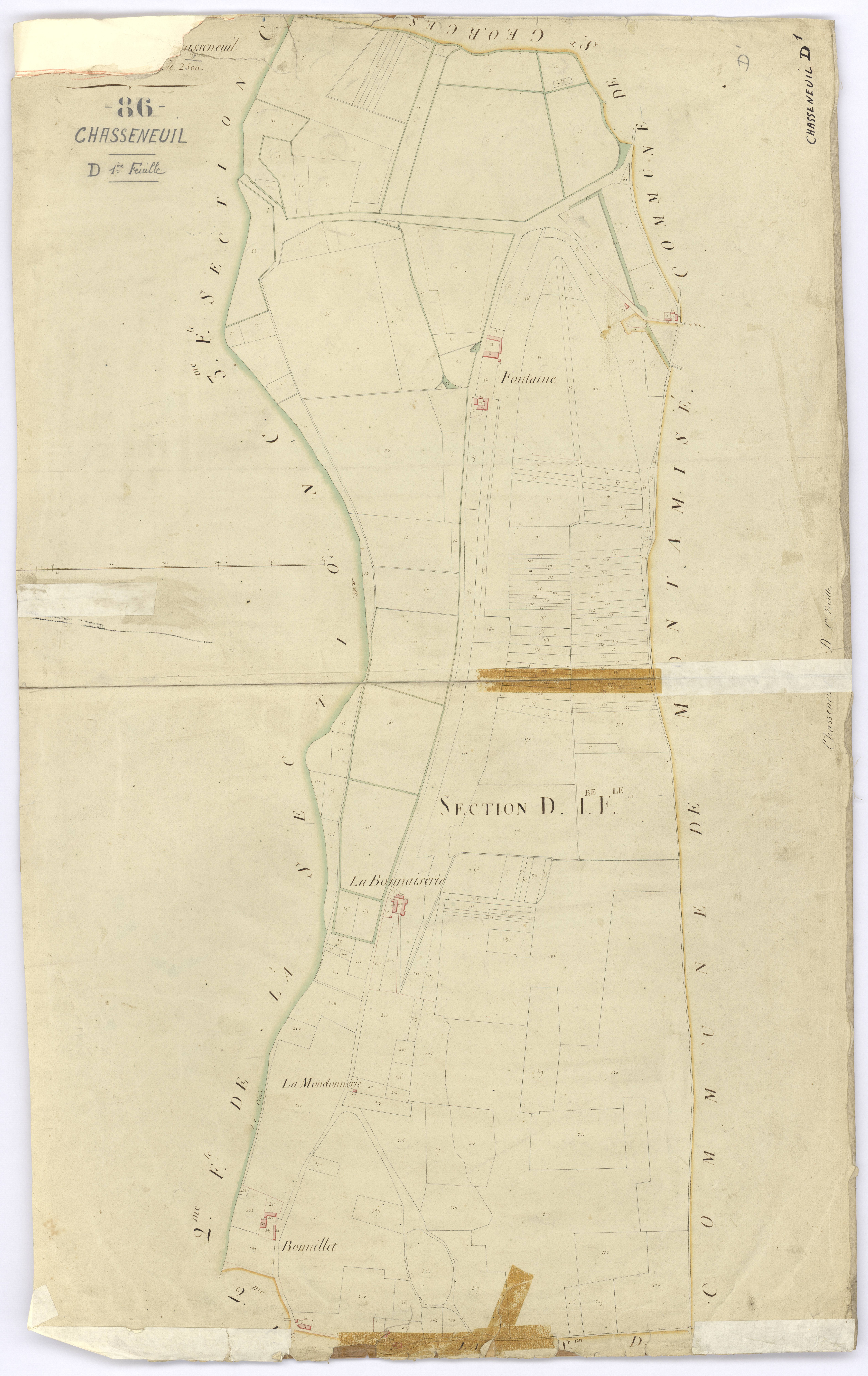 Chasseneuil-du-Poitou - FRAD086_cadastre Plans 