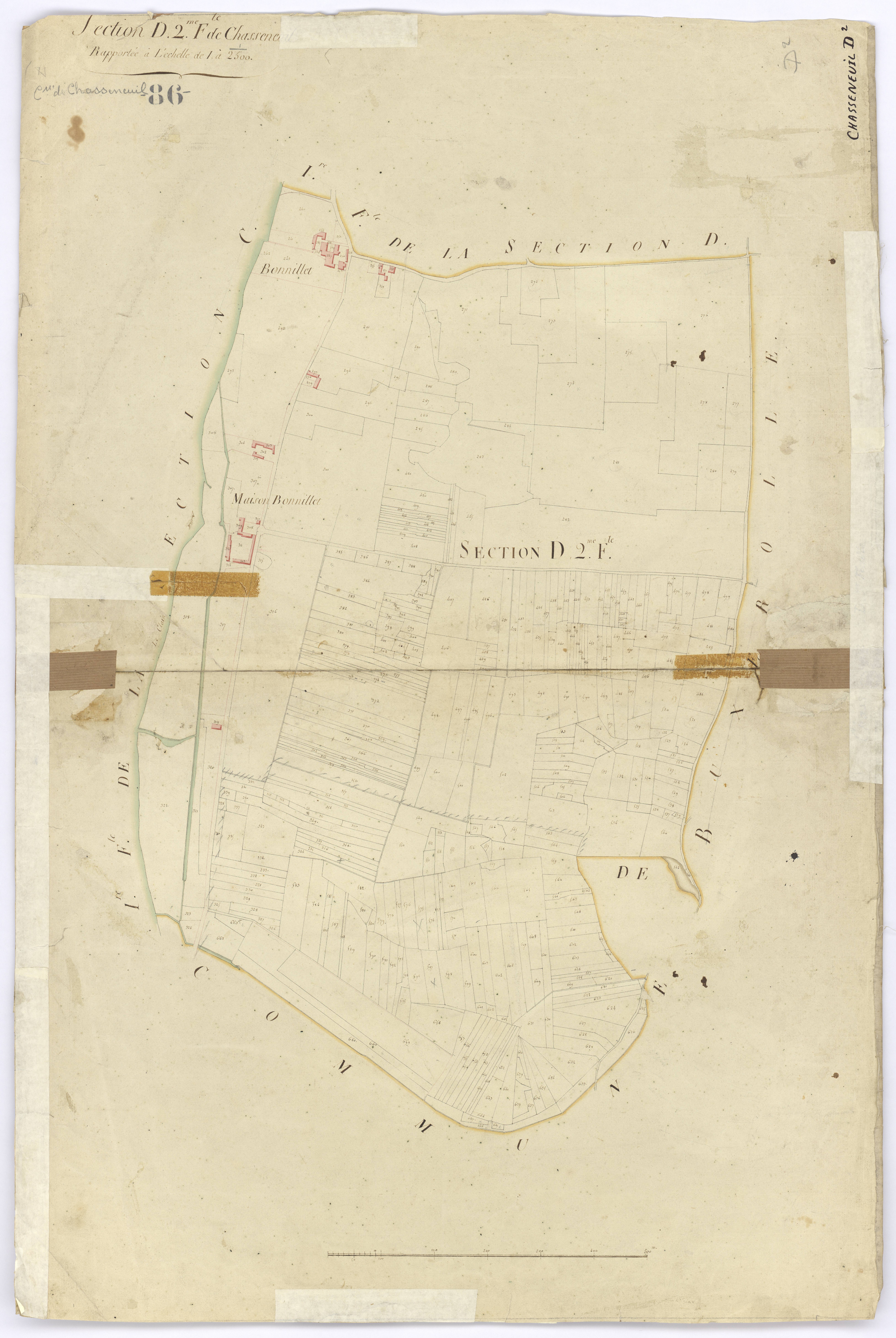 Chasseneuil-du-Poitou - FRAD086_cadastre Plans 