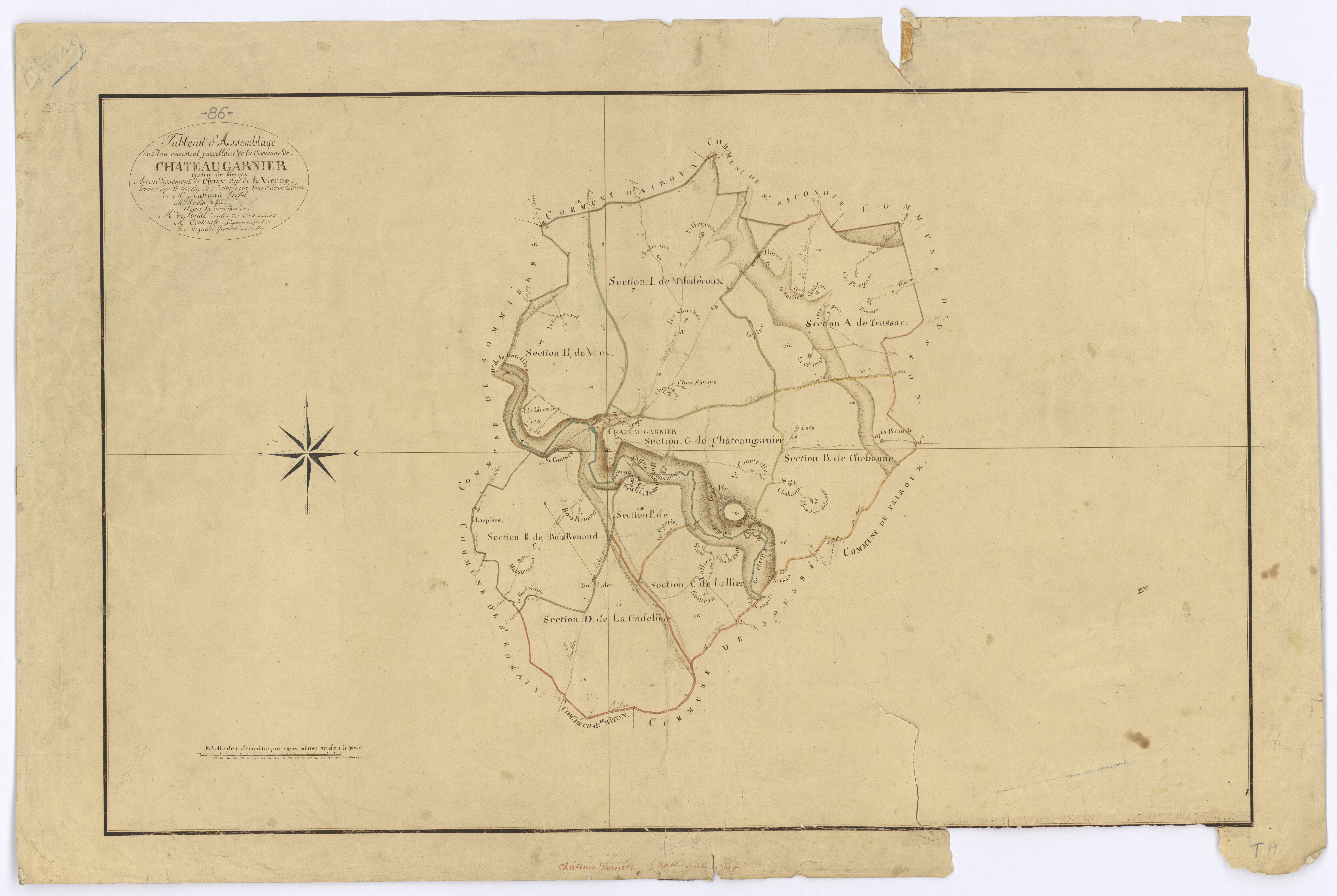Château-Garnier - FRAD086_cadastre Plans 