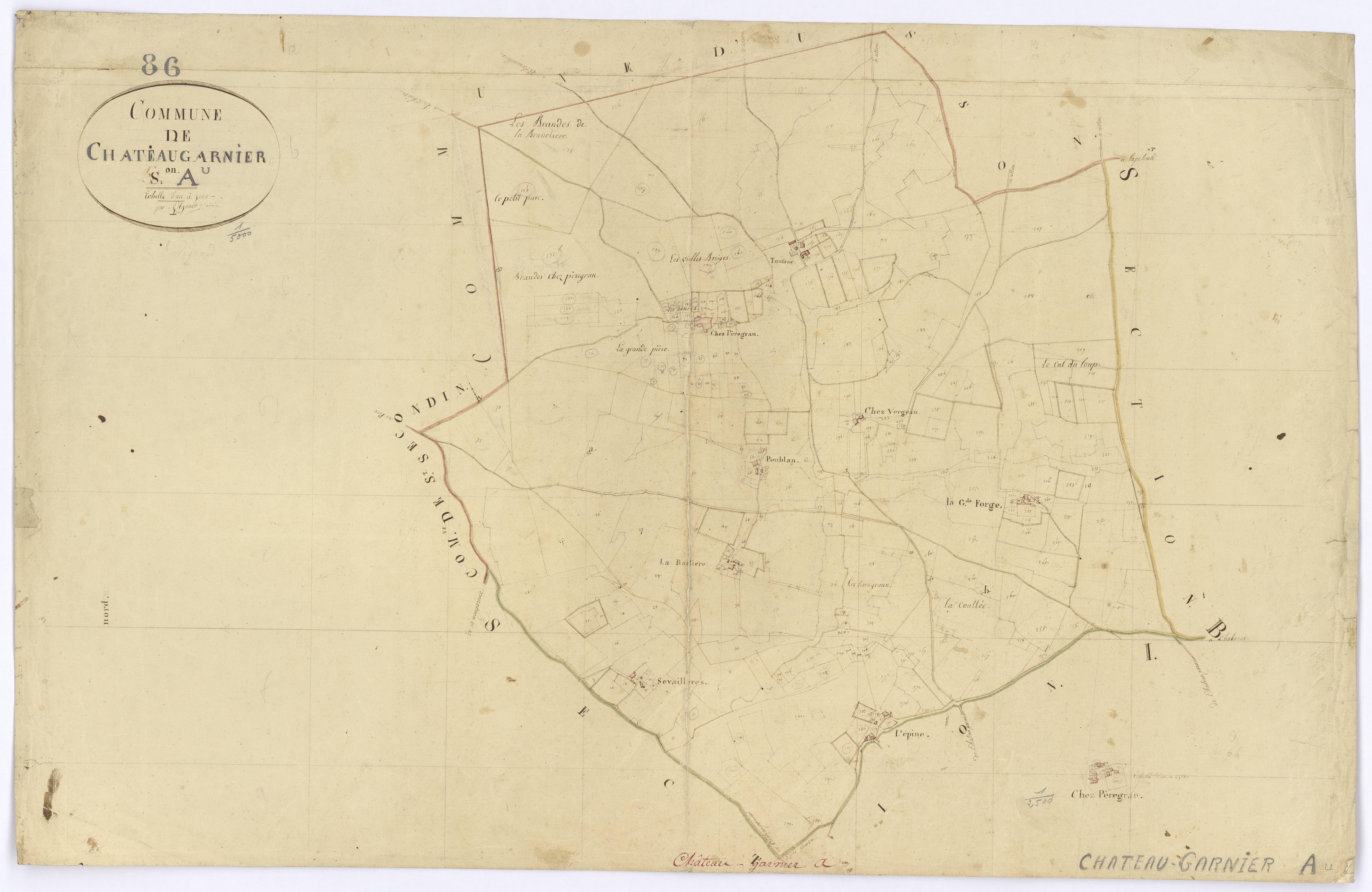 Château-Garnier - FRAD086_cadastre Plans 