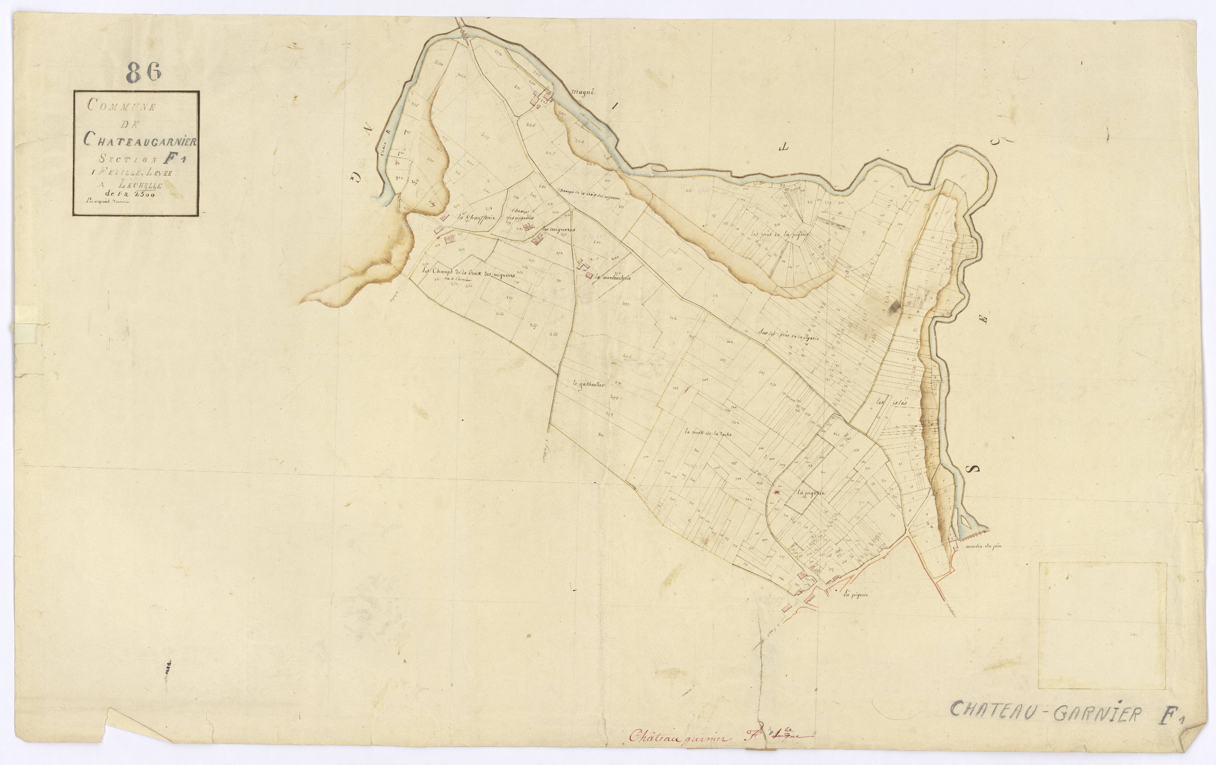 Château-Garnier - FRAD086_cadastre Plans 