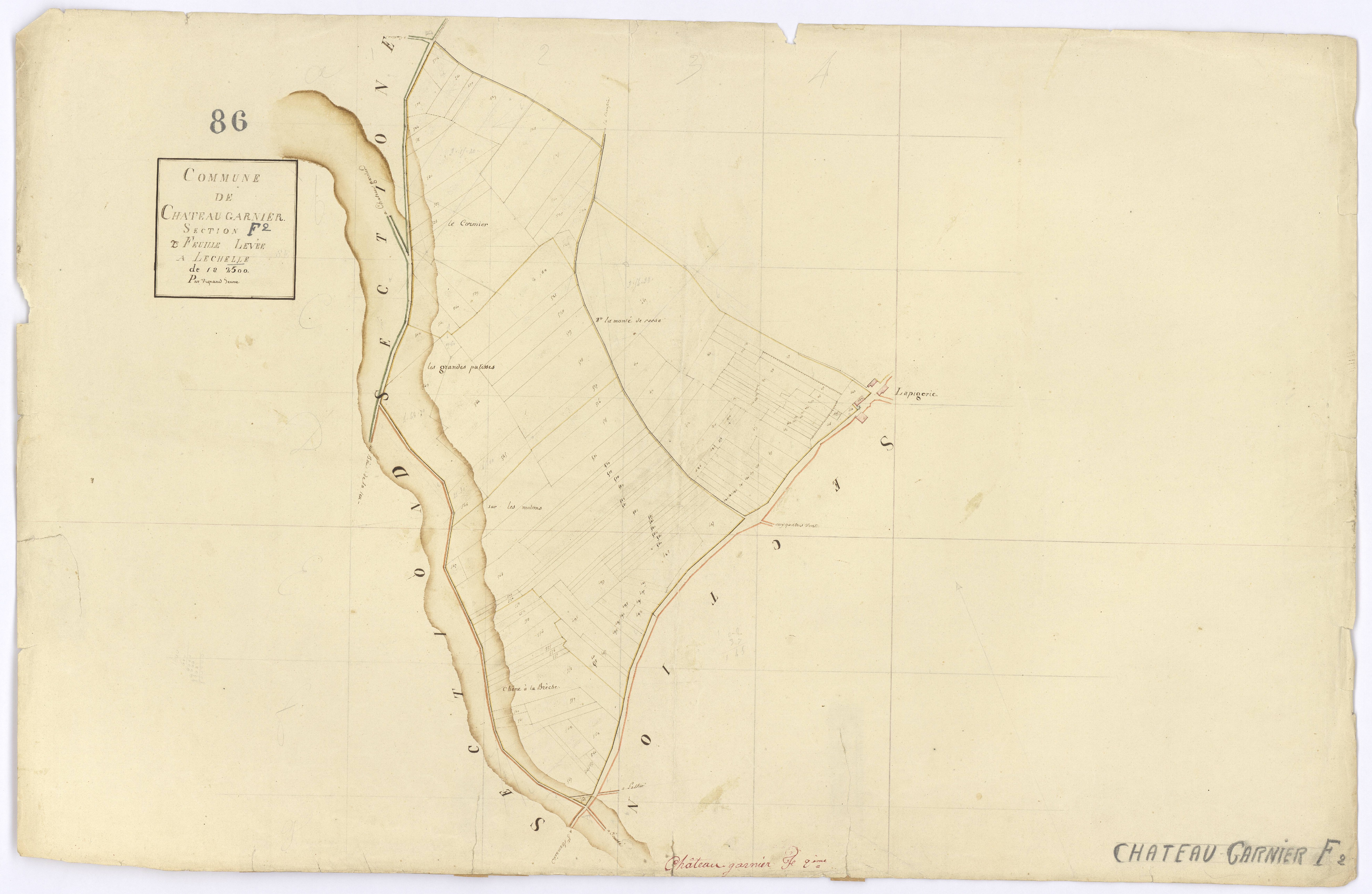Château-Garnier - FRAD086_cadastre Plans 