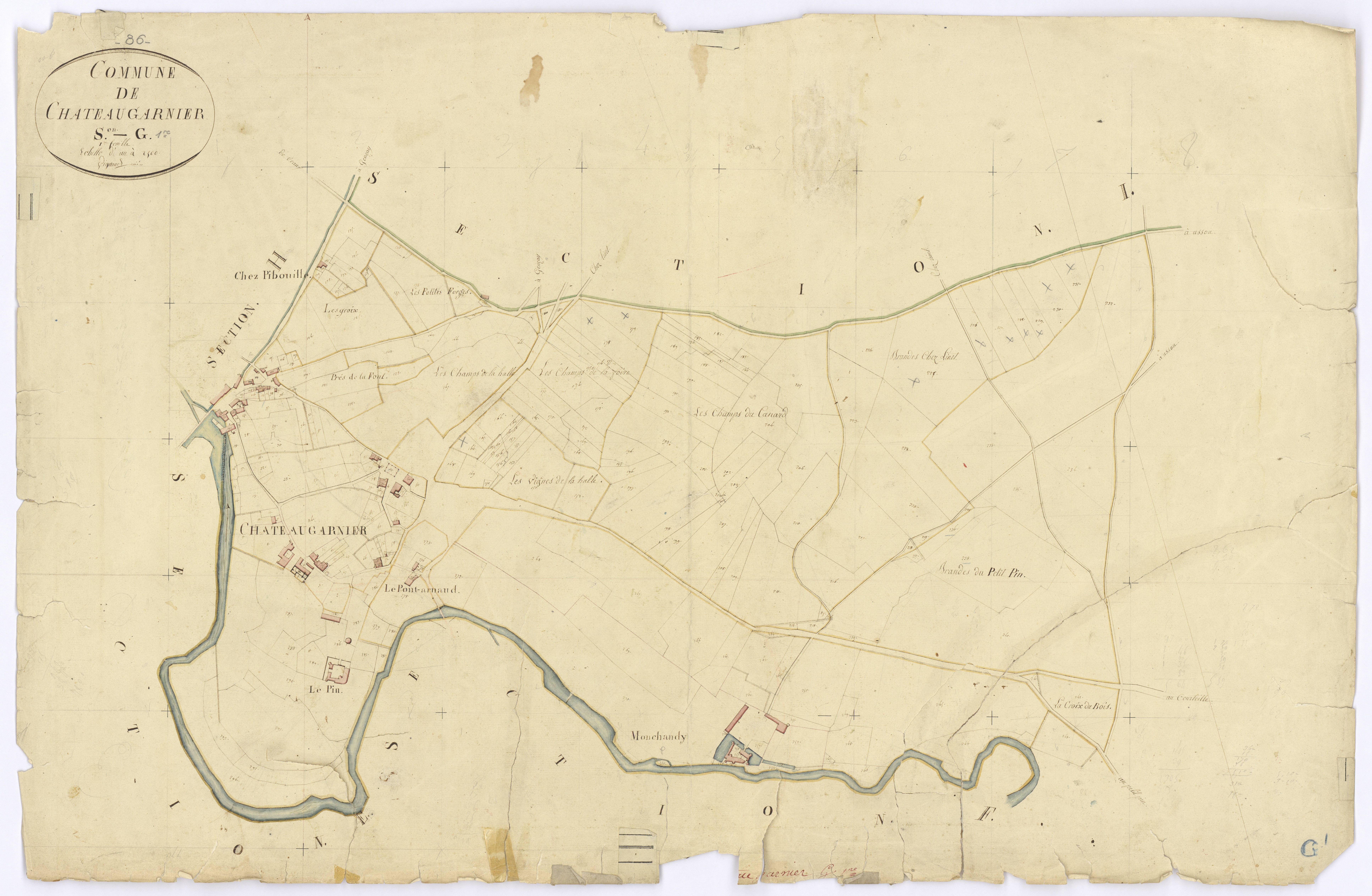 Château-Garnier - FRAD086_cadastre Plans 