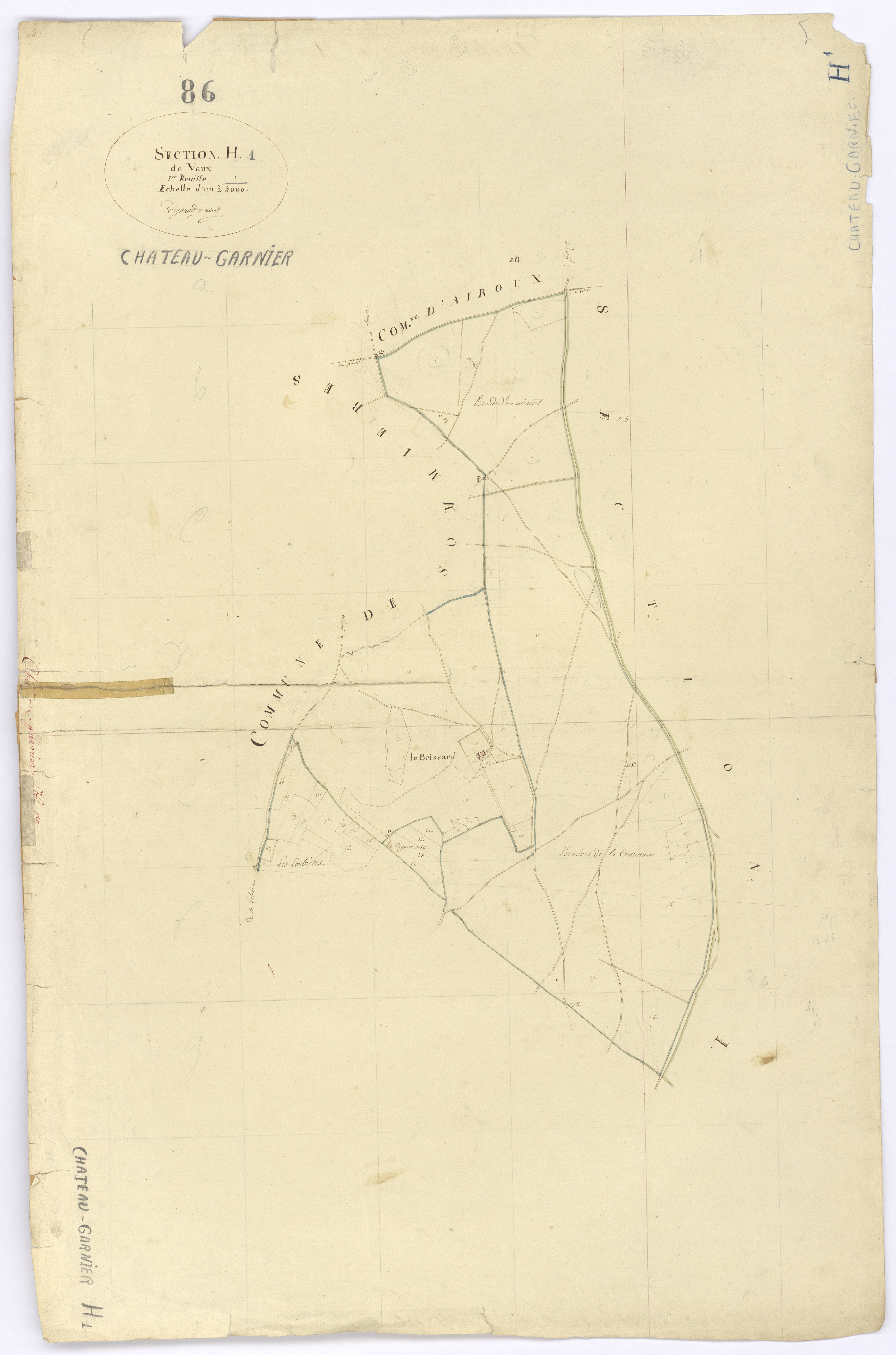 Château-Garnier - FRAD086_cadastre Plans 