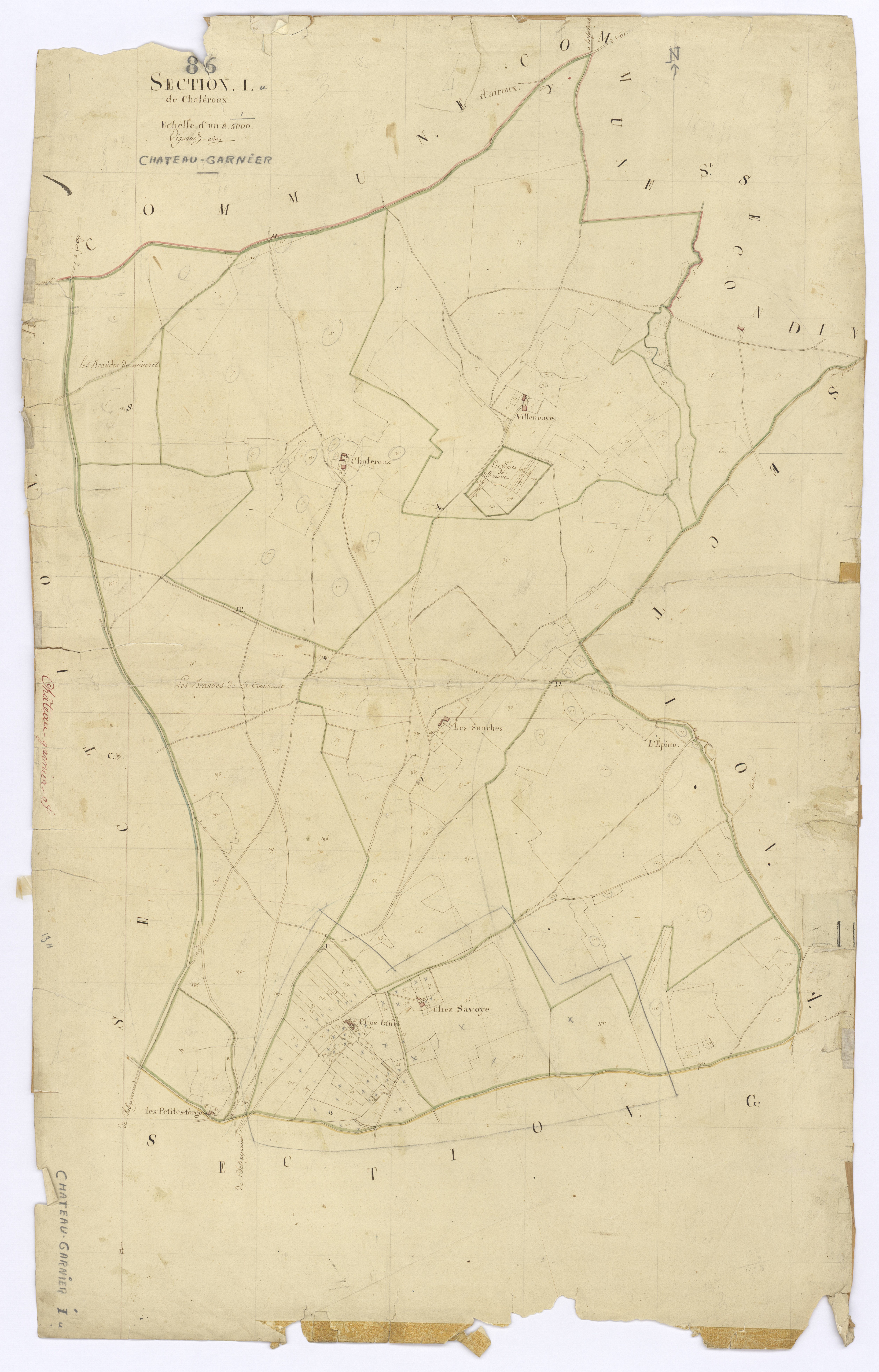 Château-Garnier - FRAD086_cadastre Plans 