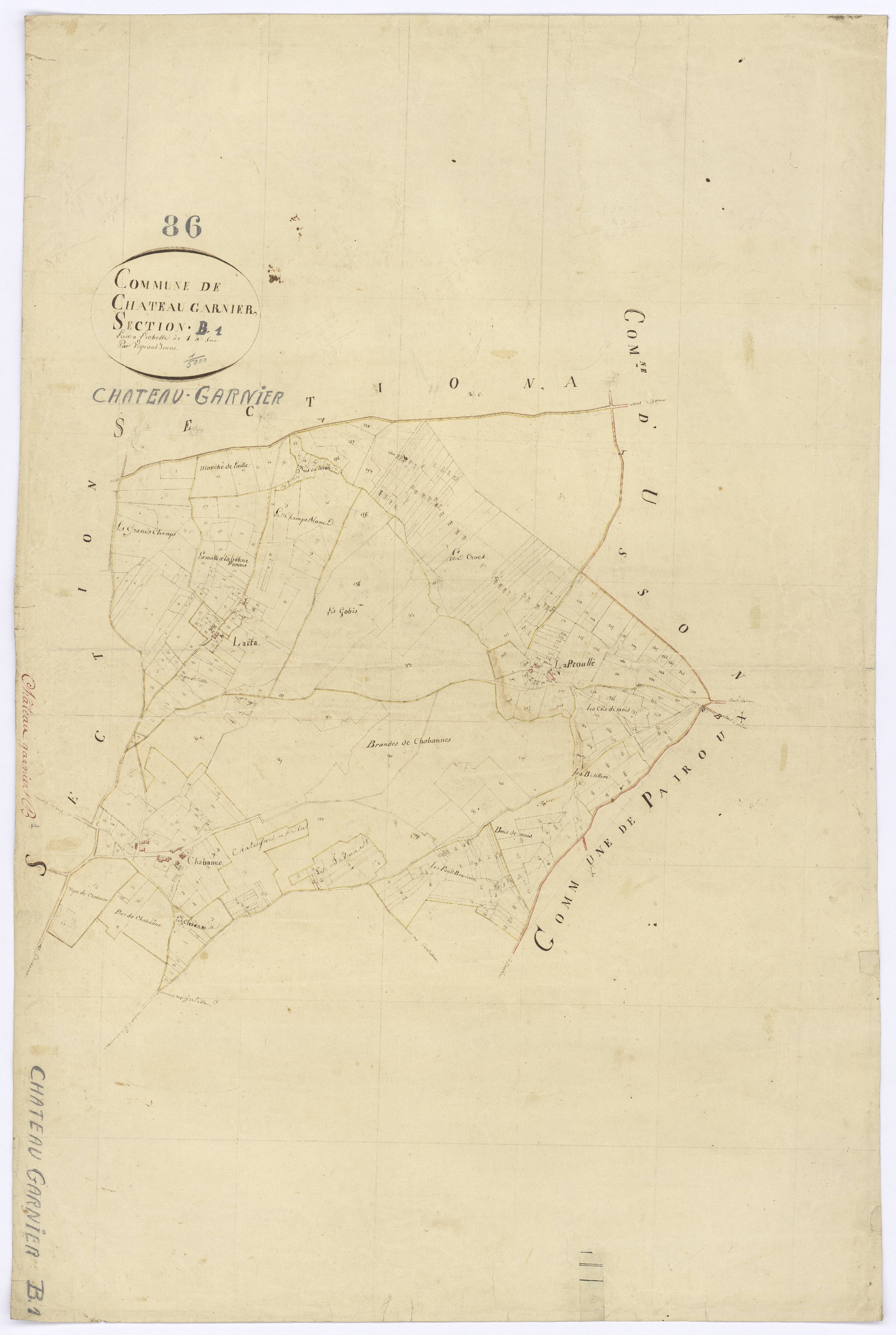 Château-Garnier - FRAD086_cadastre Plans 