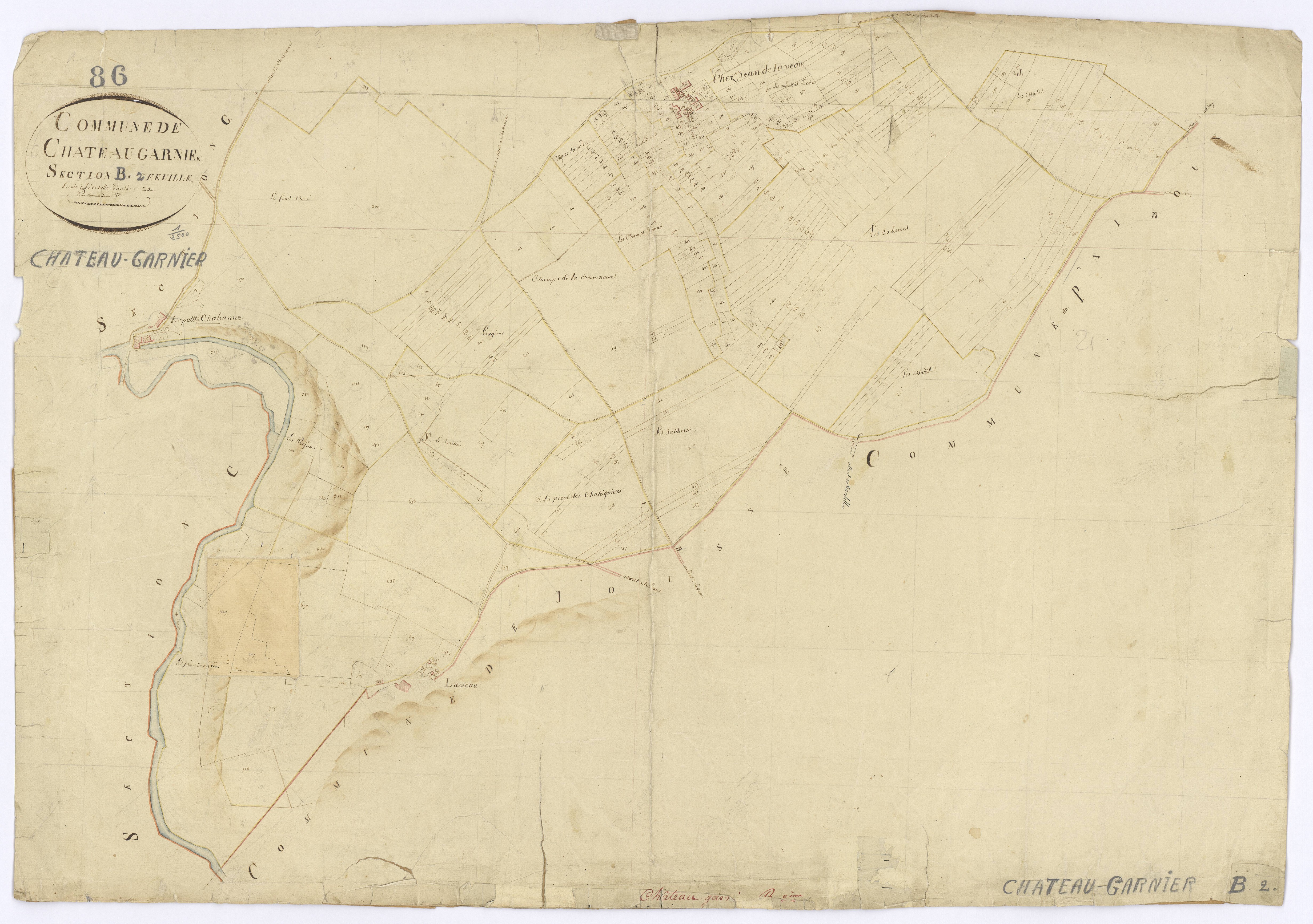 Château-Garnier - FRAD086_cadastre Plans 