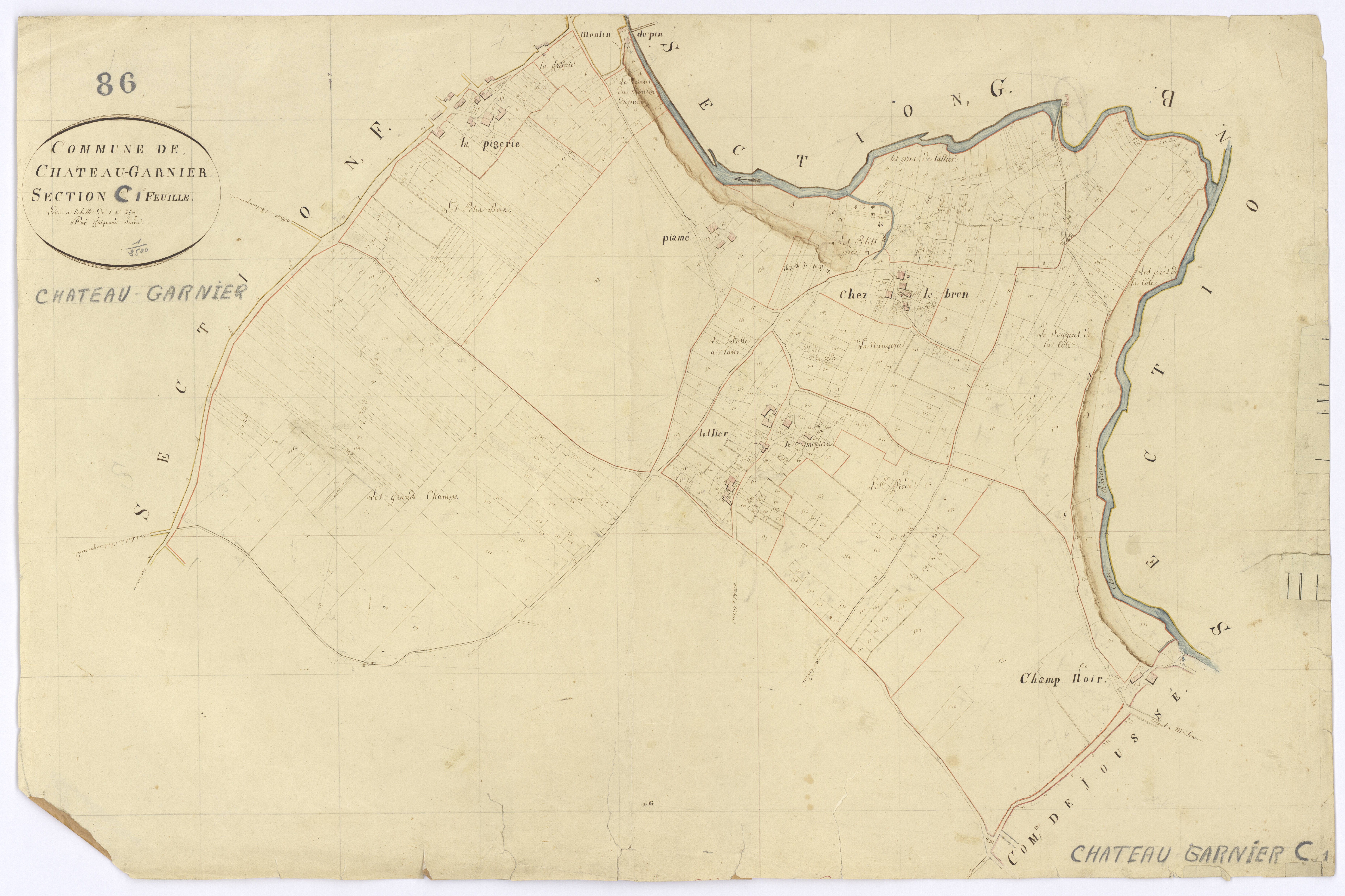 Château-Garnier - FRAD086_cadastre Plans 