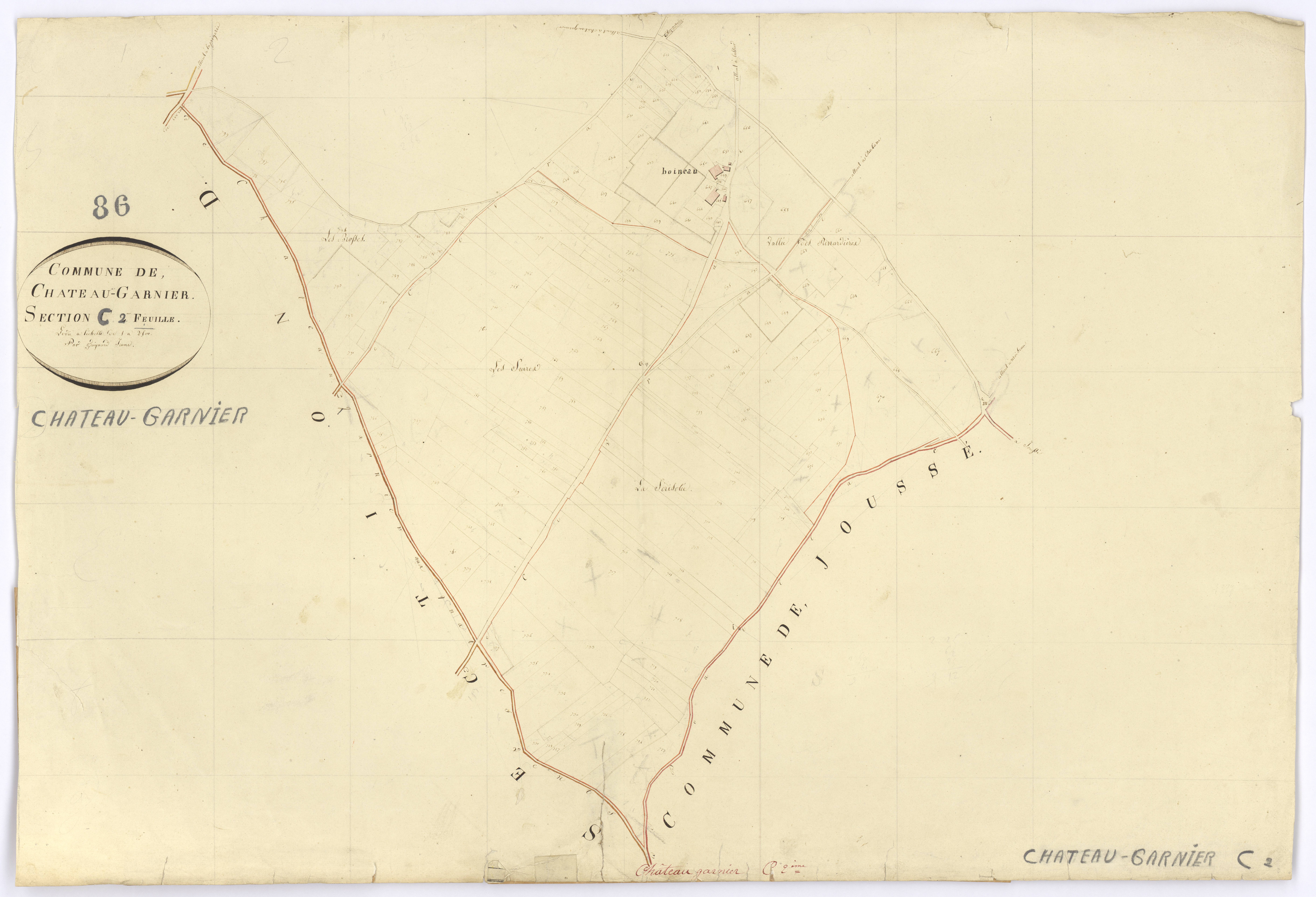 Château-Garnier - FRAD086_cadastre Plans 