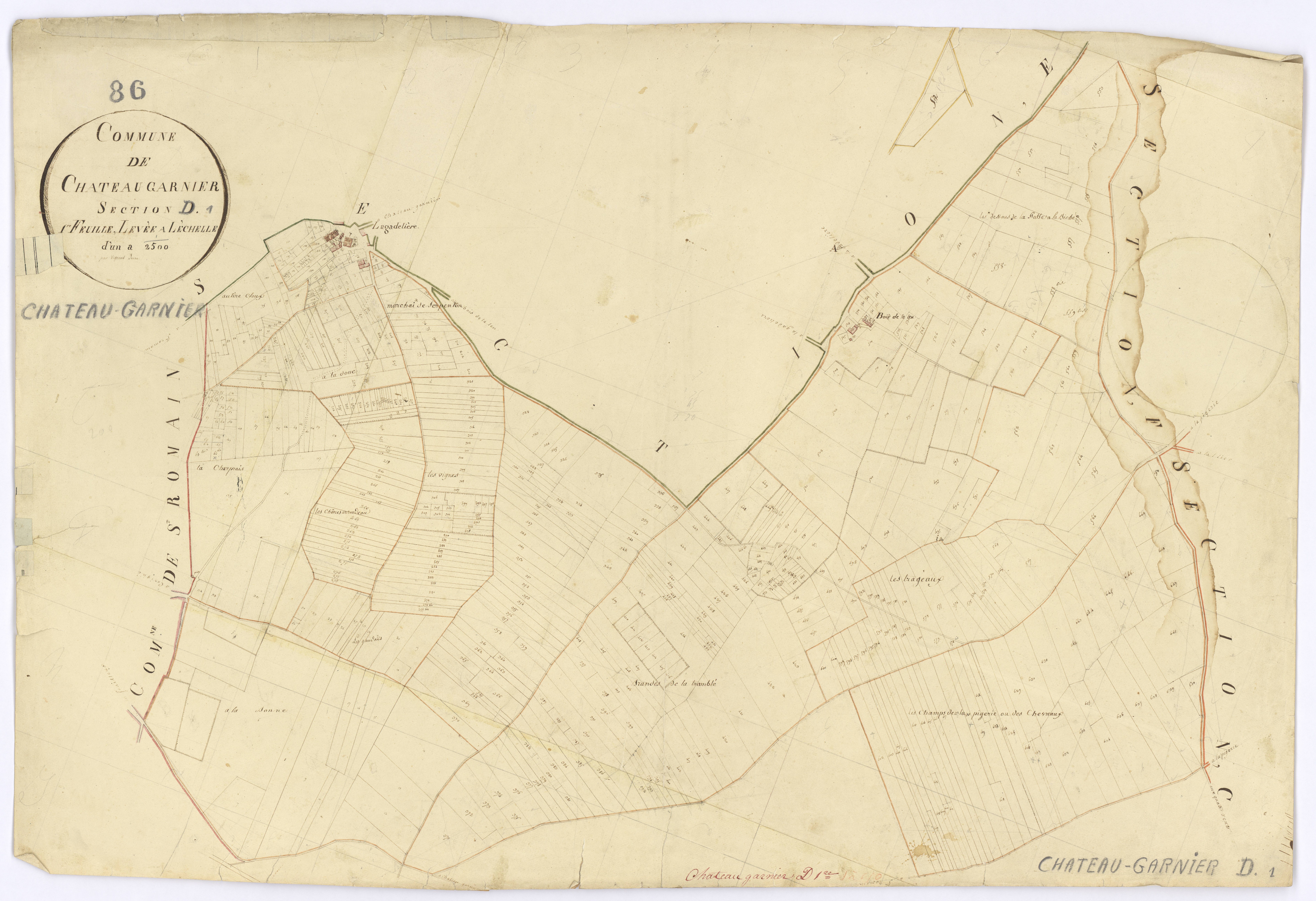 Château-Garnier - FRAD086_cadastre Plans 