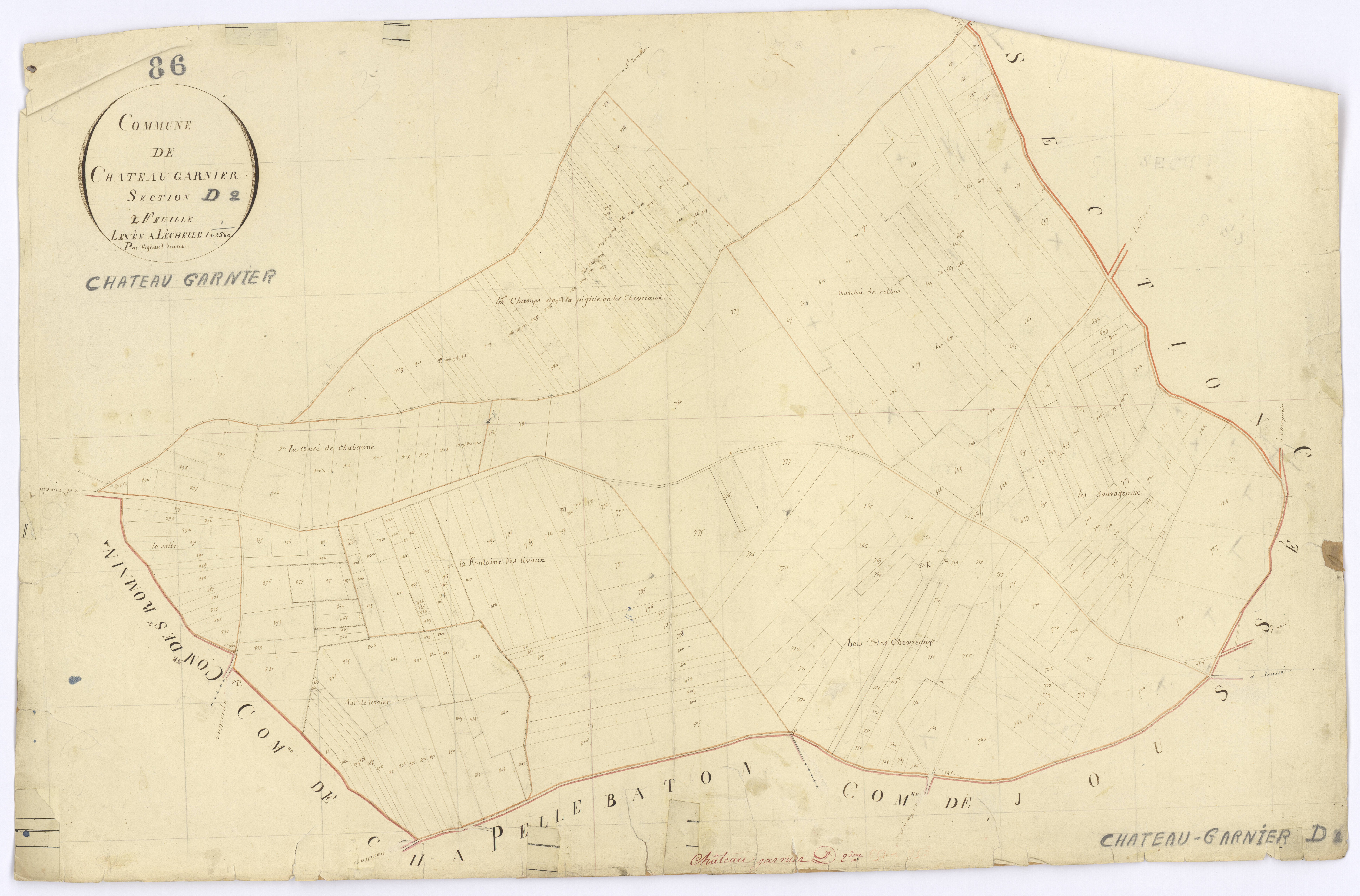 Château-Garnier - FRAD086_cadastre Plans 