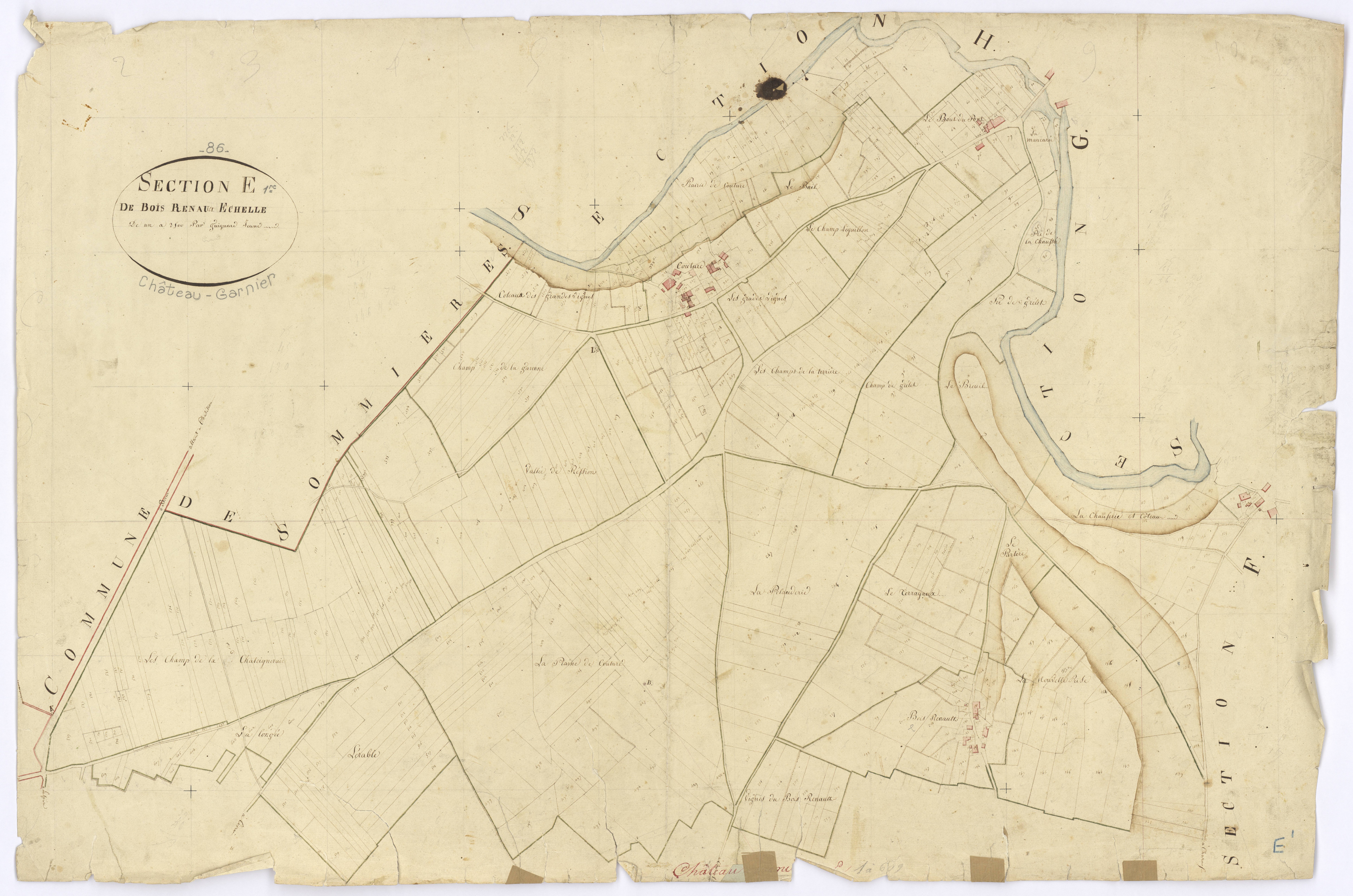 Château-Garnier - FRAD086_cadastre Plans 