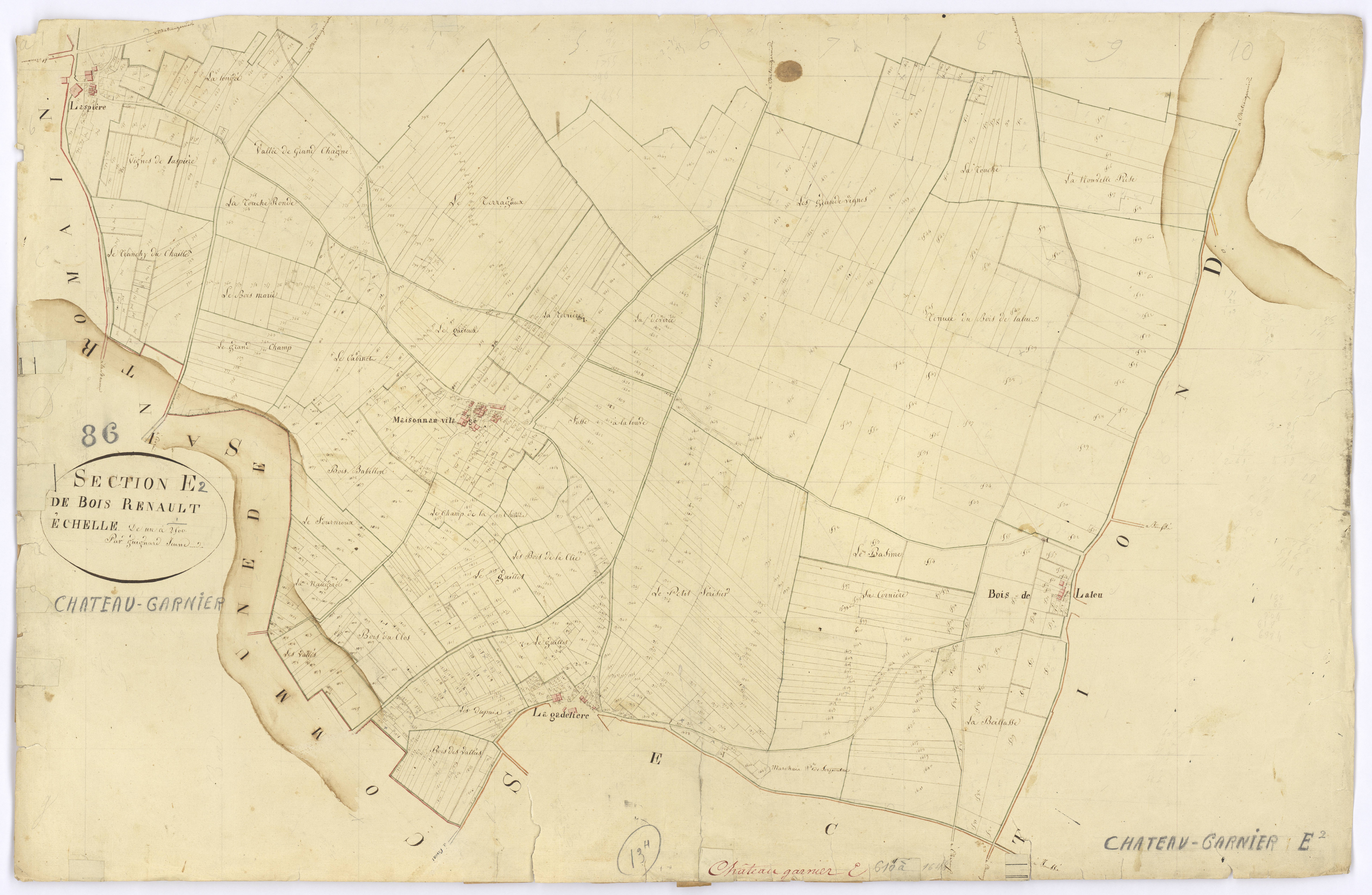 Château-Garnier - FRAD086_cadastre Plans 