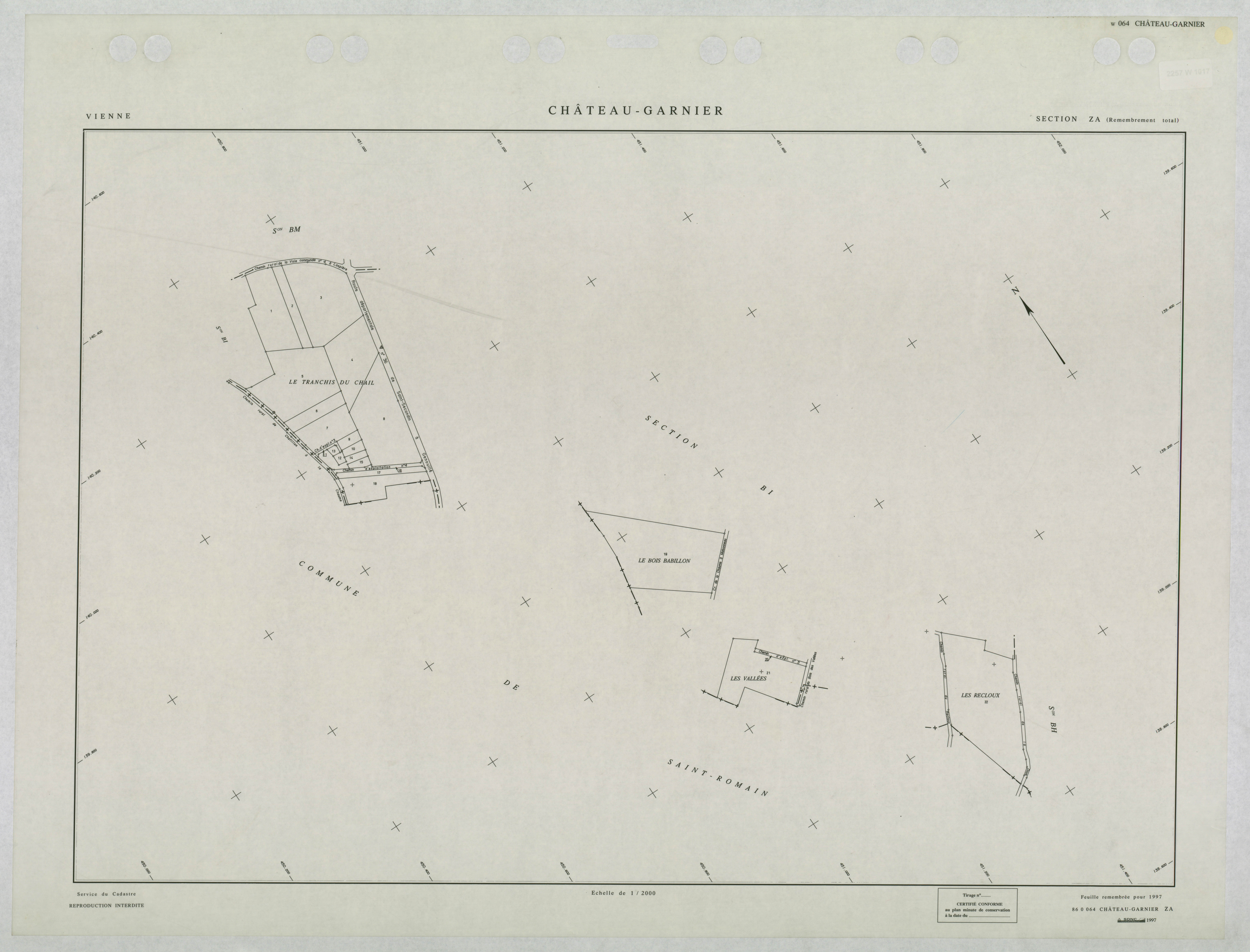 Château-Garnier - FRAD086_cadastre Plans remembrés 