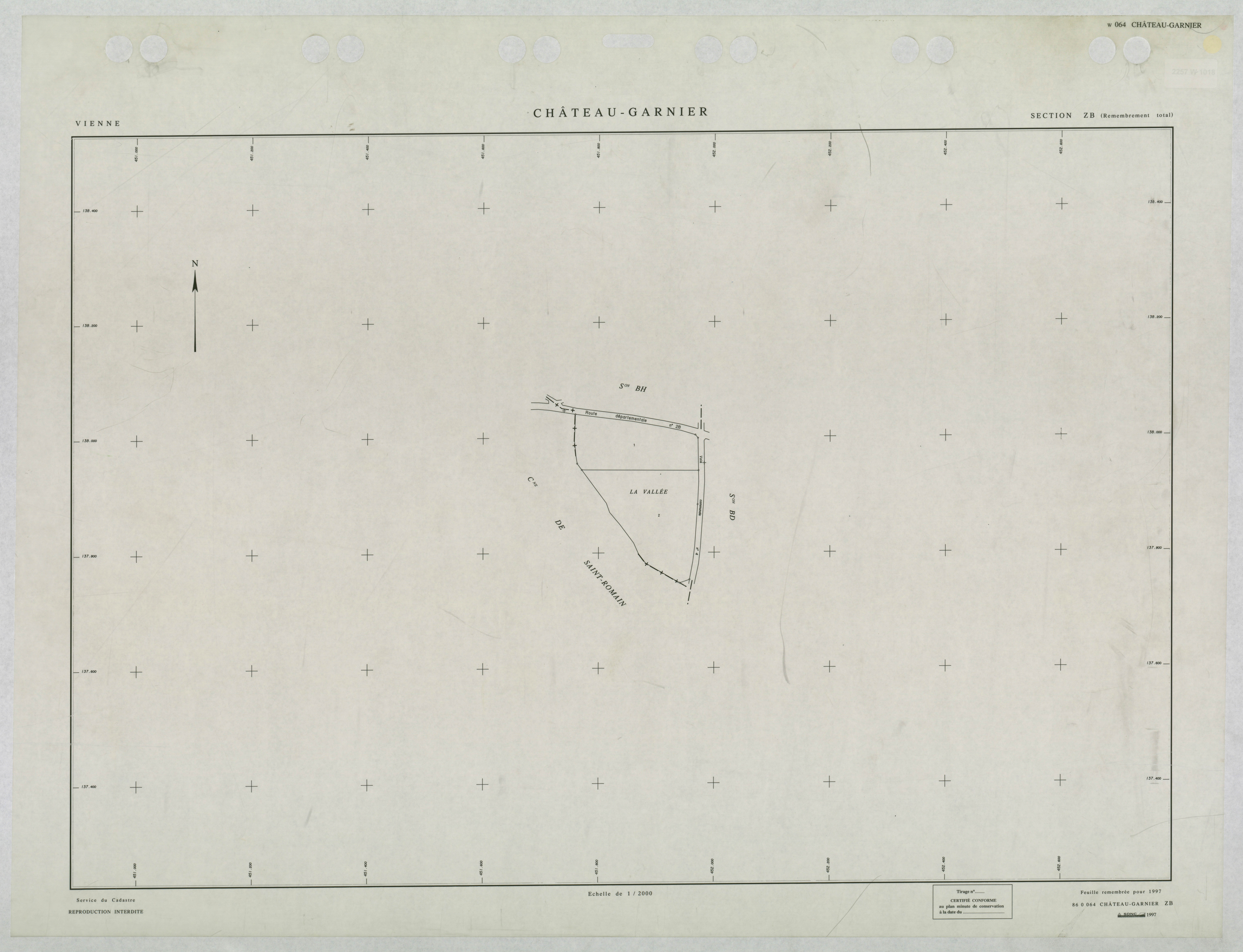 Château-Garnier - FRAD086_cadastre Plans remembrés 