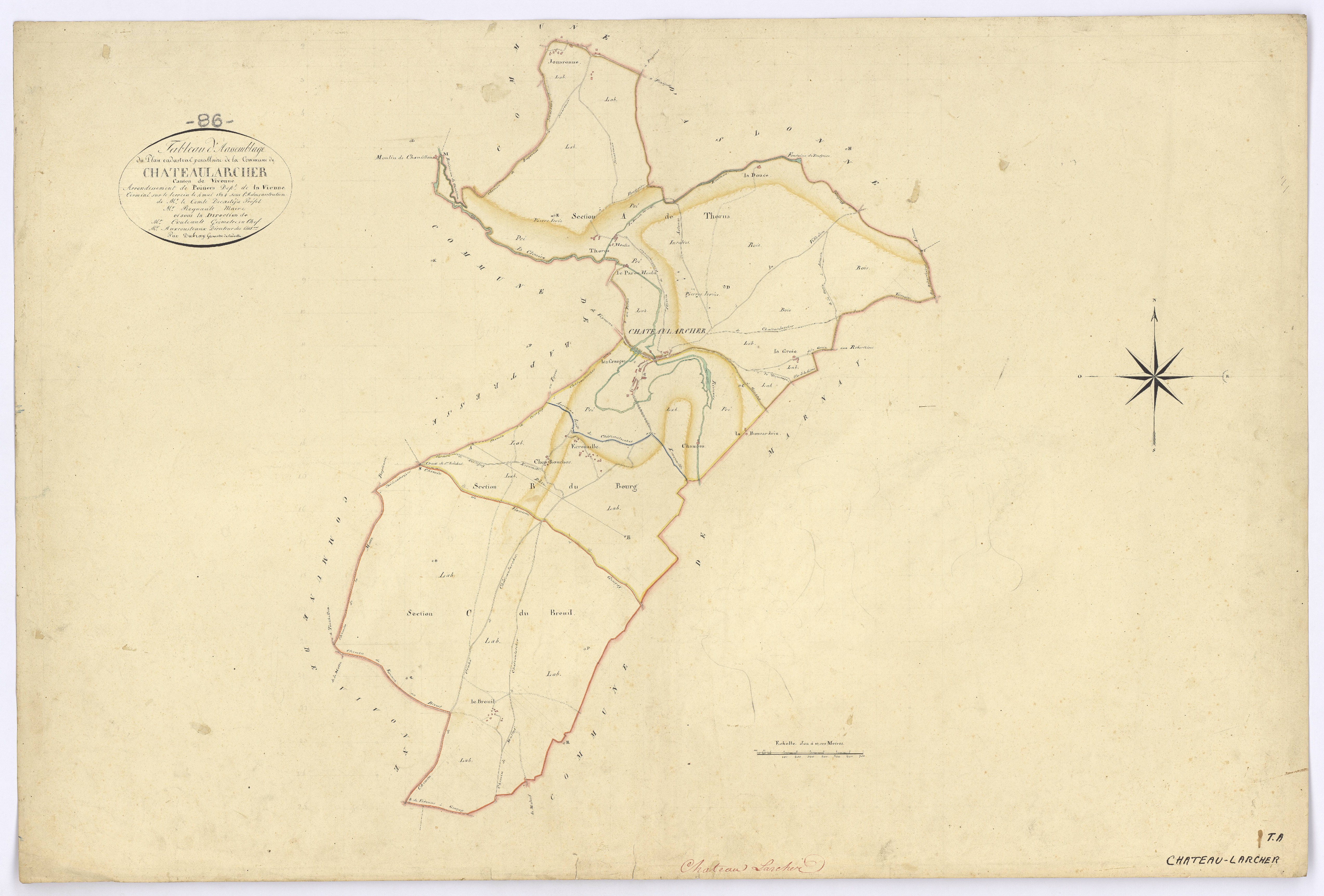 Château-Larcher - FRAD086_cadastre Plans 