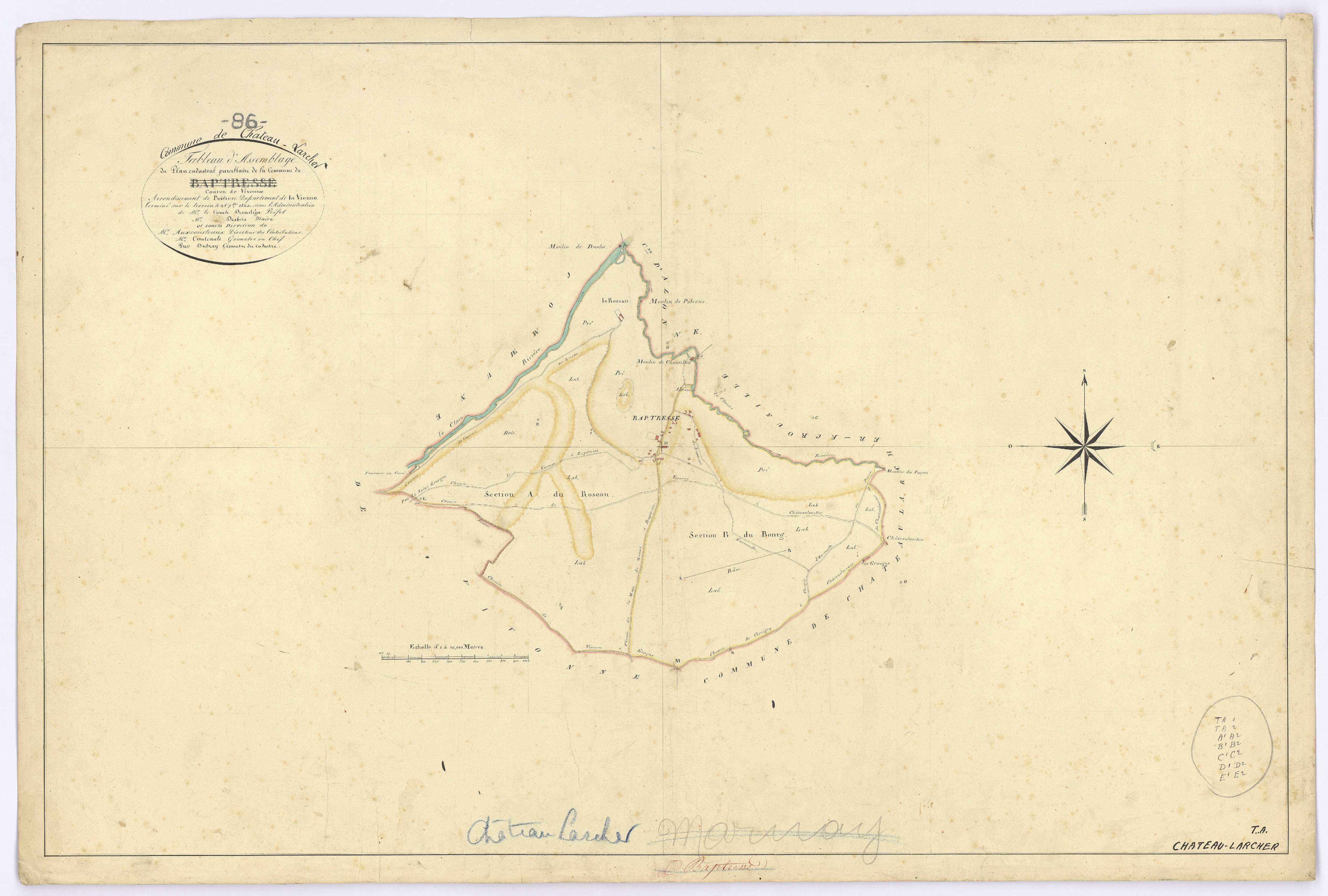 Château-Larcher - FRAD086_cadastre Plans 