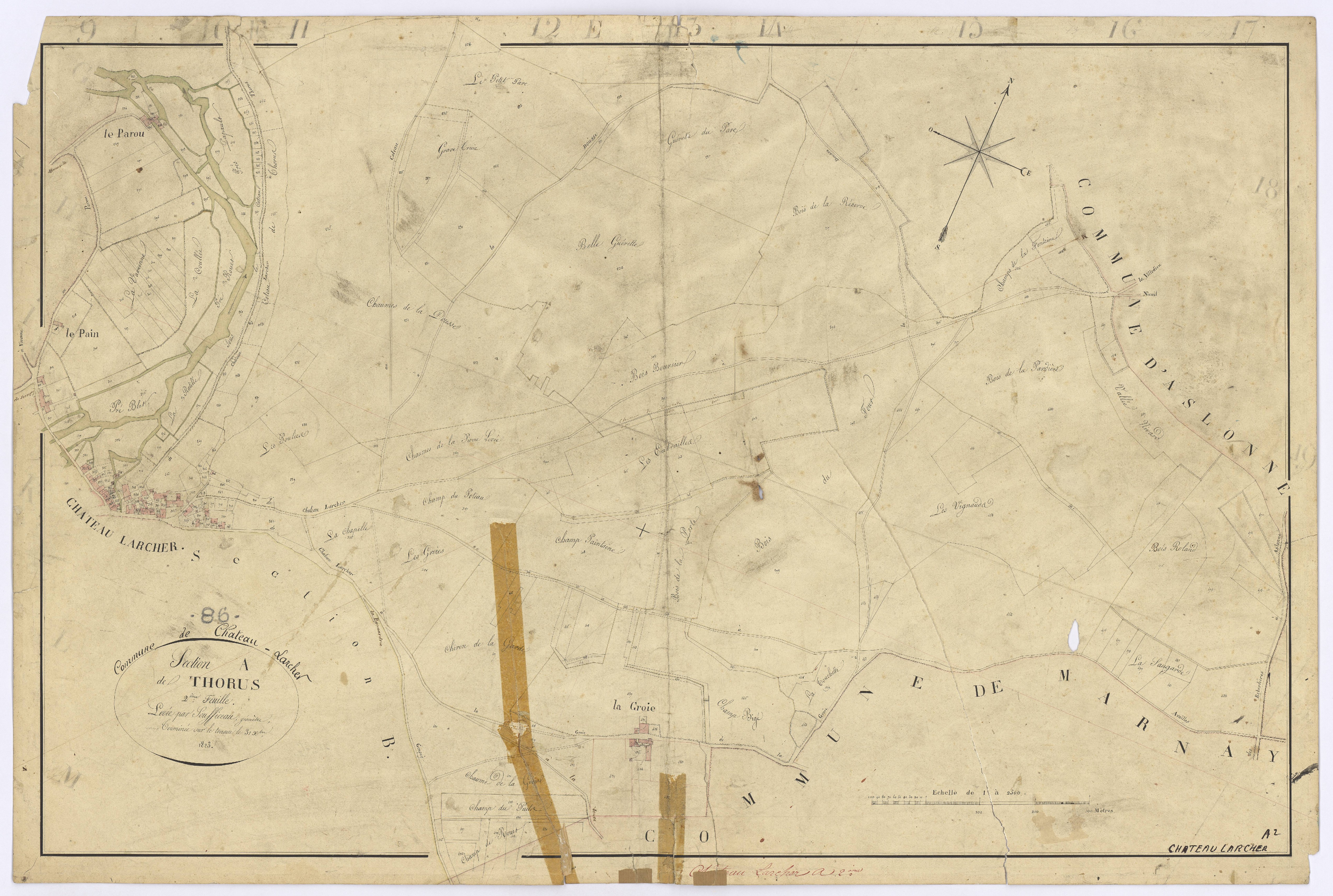 Château-Larcher - FRAD086_cadastre Plans 