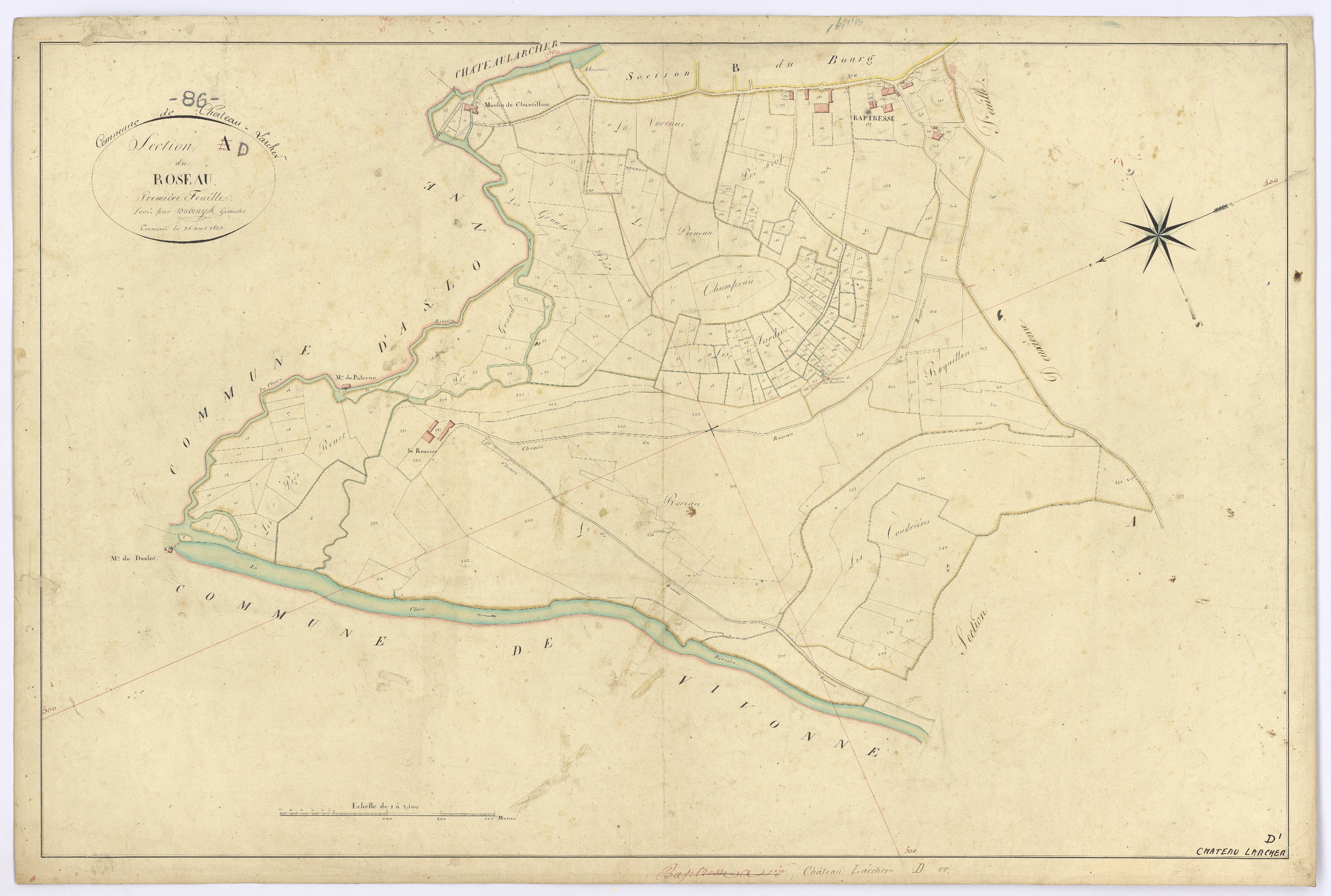 Château-Larcher - FRAD086_cadastre Plans 
