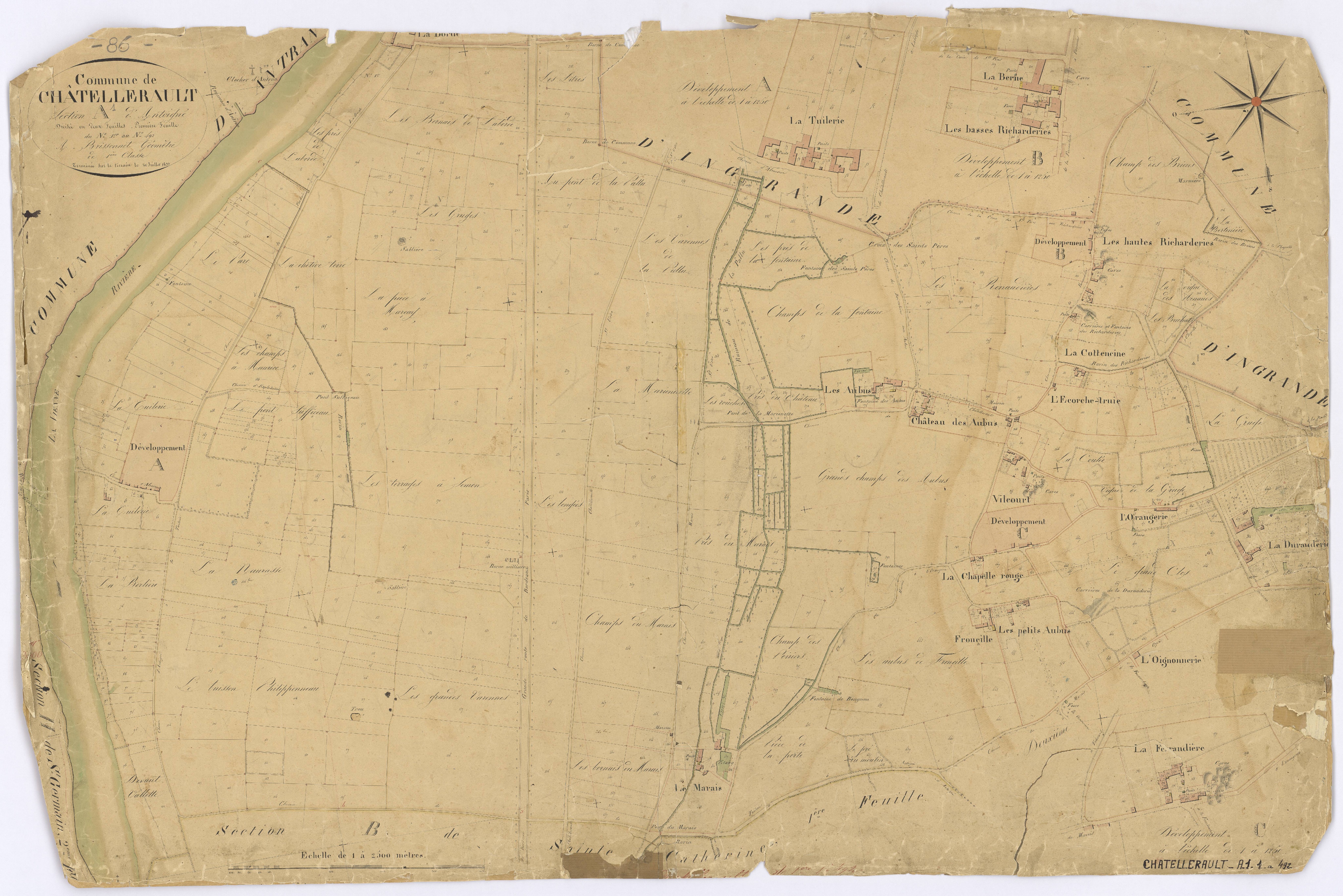 Châtellerault - FRAD086_cadastre Plans 