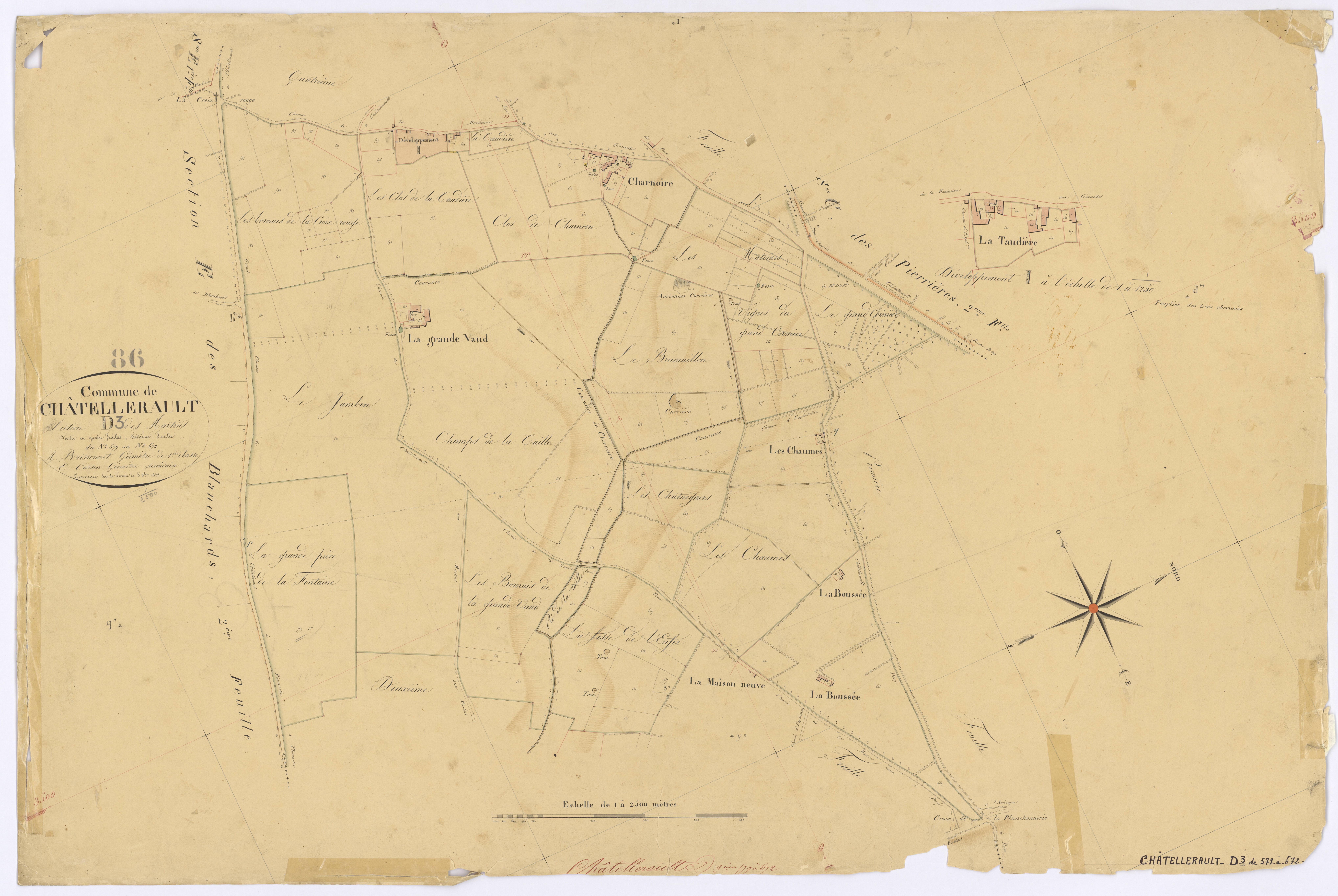 Châtellerault - FRAD086_cadastre Plans 