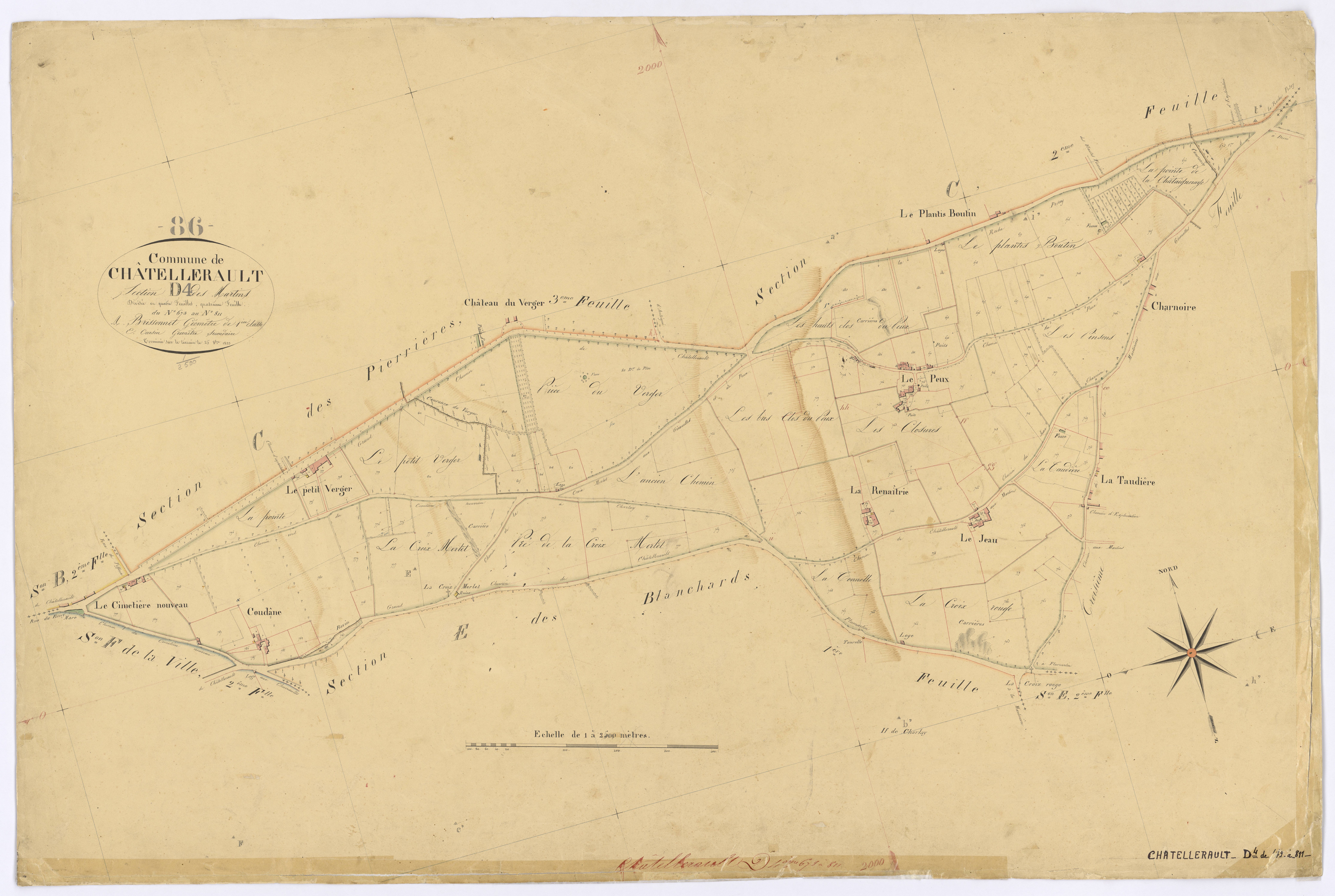 Châtellerault - FRAD086_cadastre Plans 