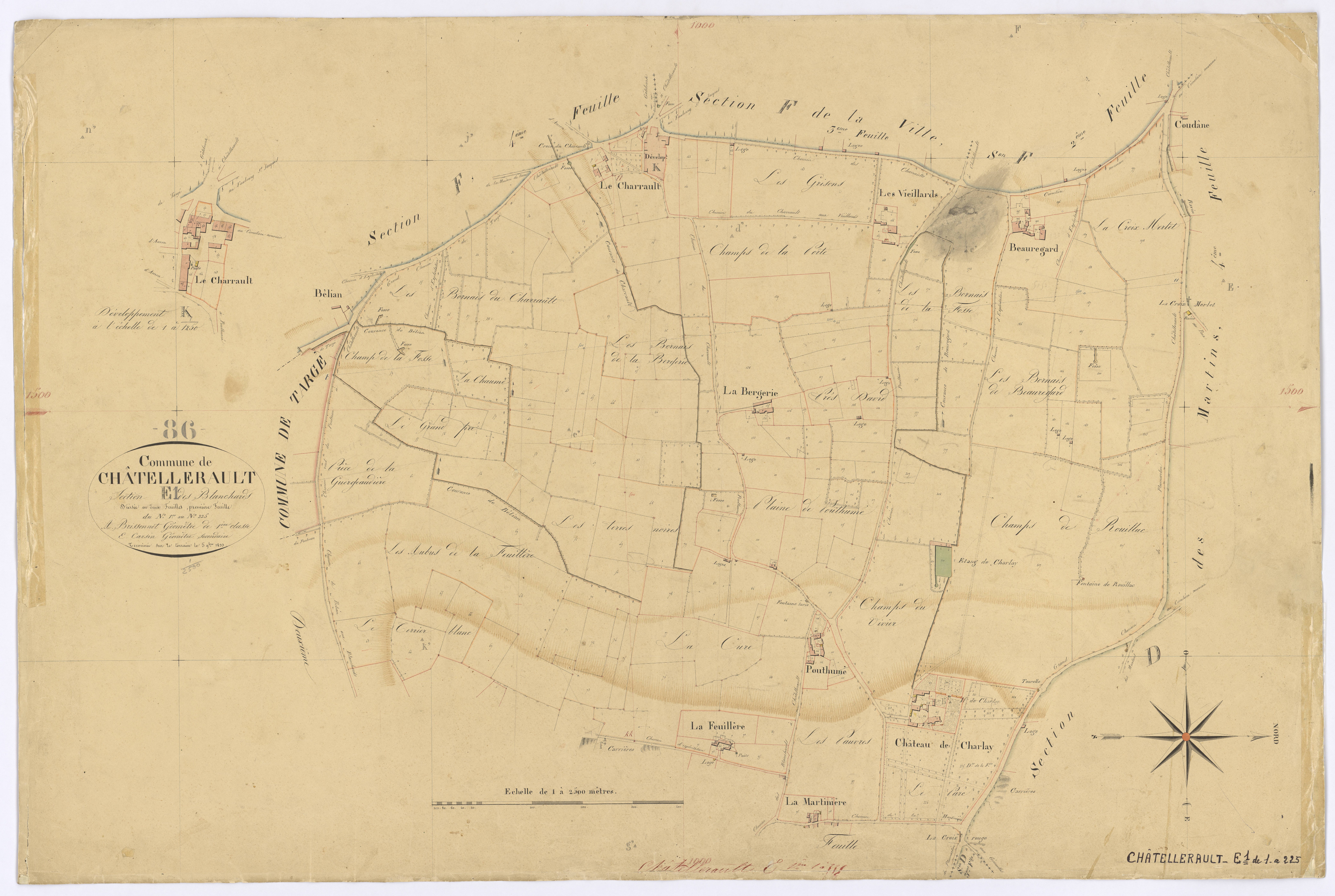 Châtellerault - FRAD086_cadastre Plans 
