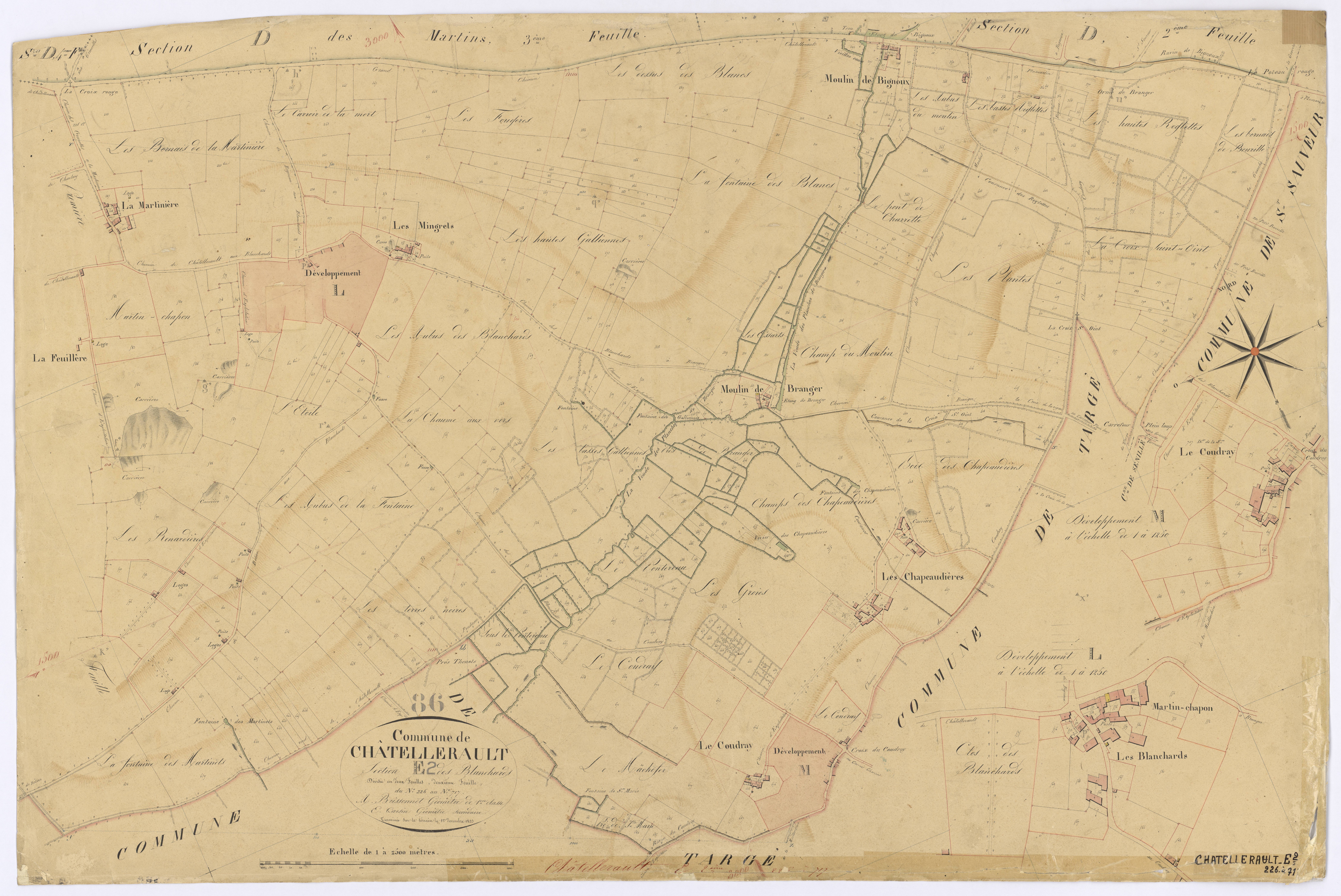 Châtellerault - FRAD086_cadastre Plans 