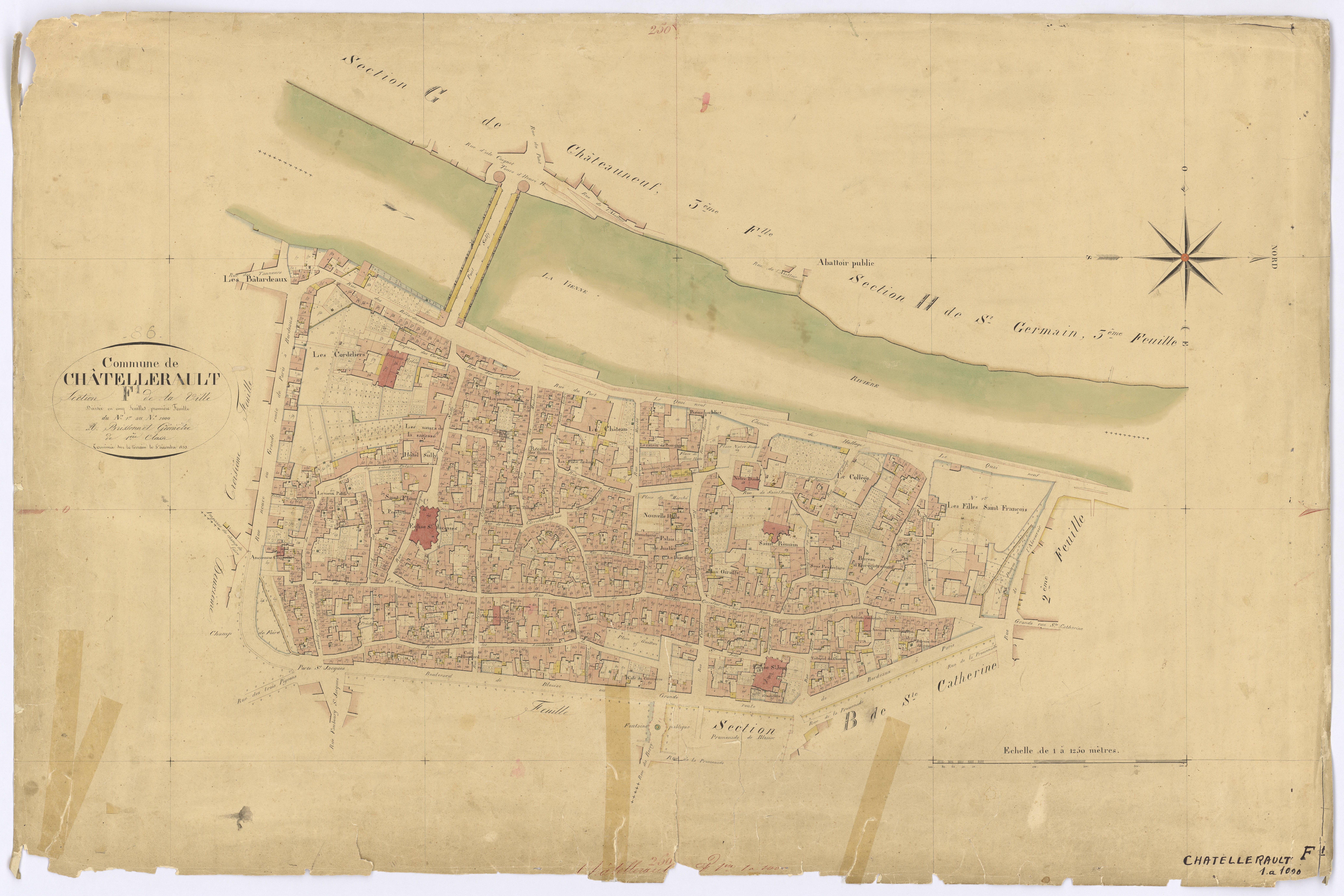 Châtellerault - FRAD086_cadastre Plans 