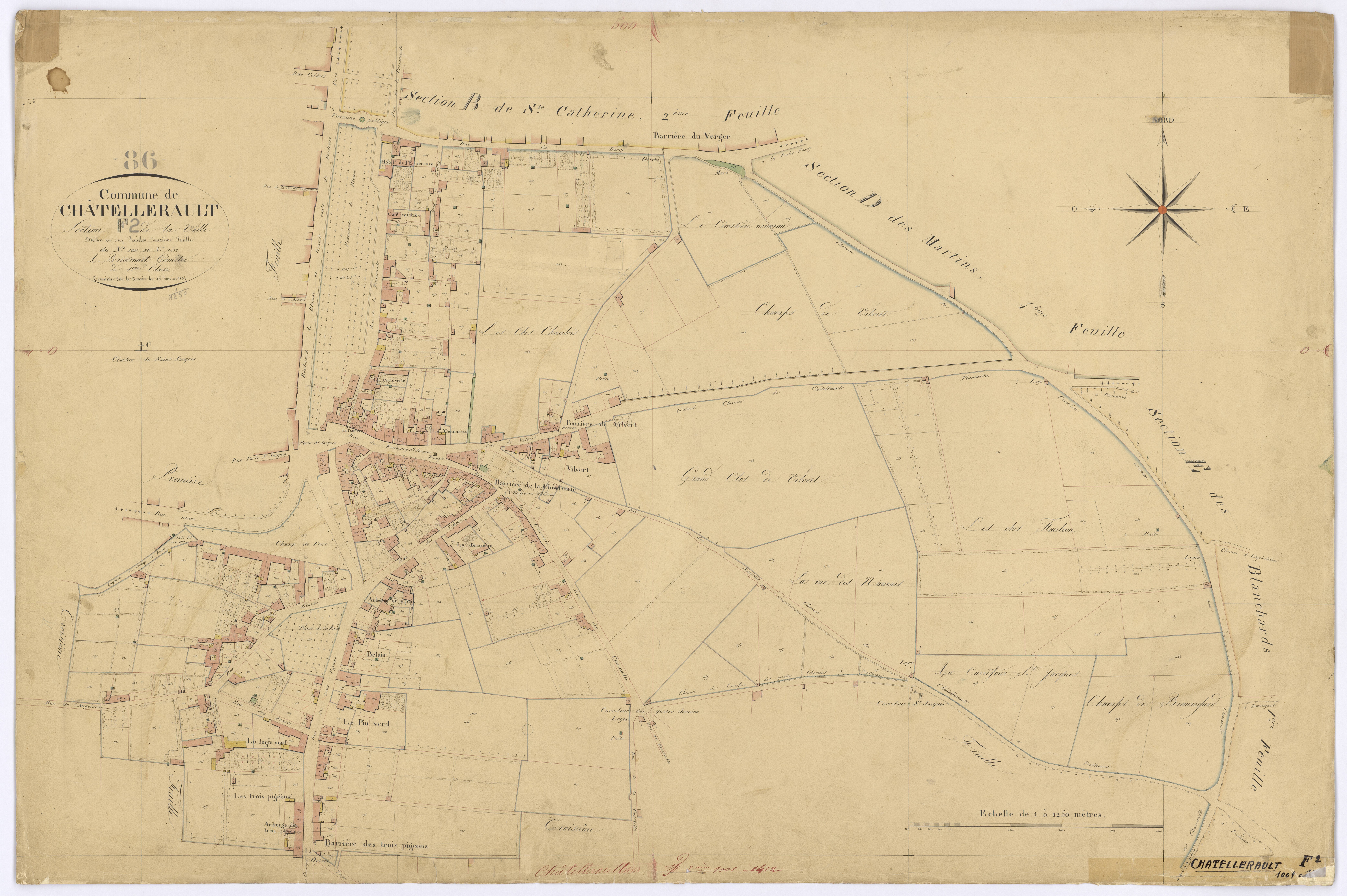 Châtellerault - FRAD086_cadastre Plans 