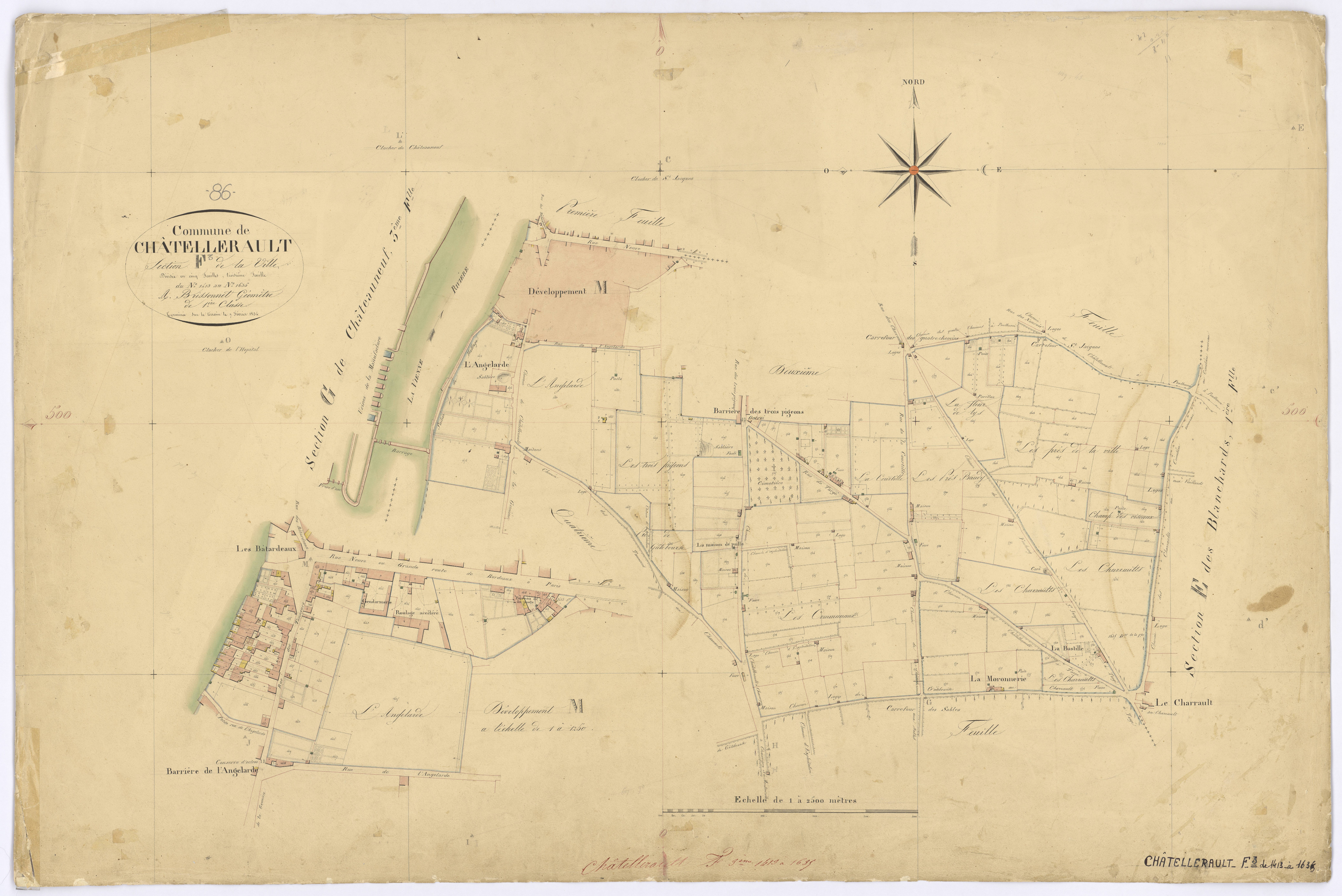 Châtellerault - FRAD086_cadastre Plans 