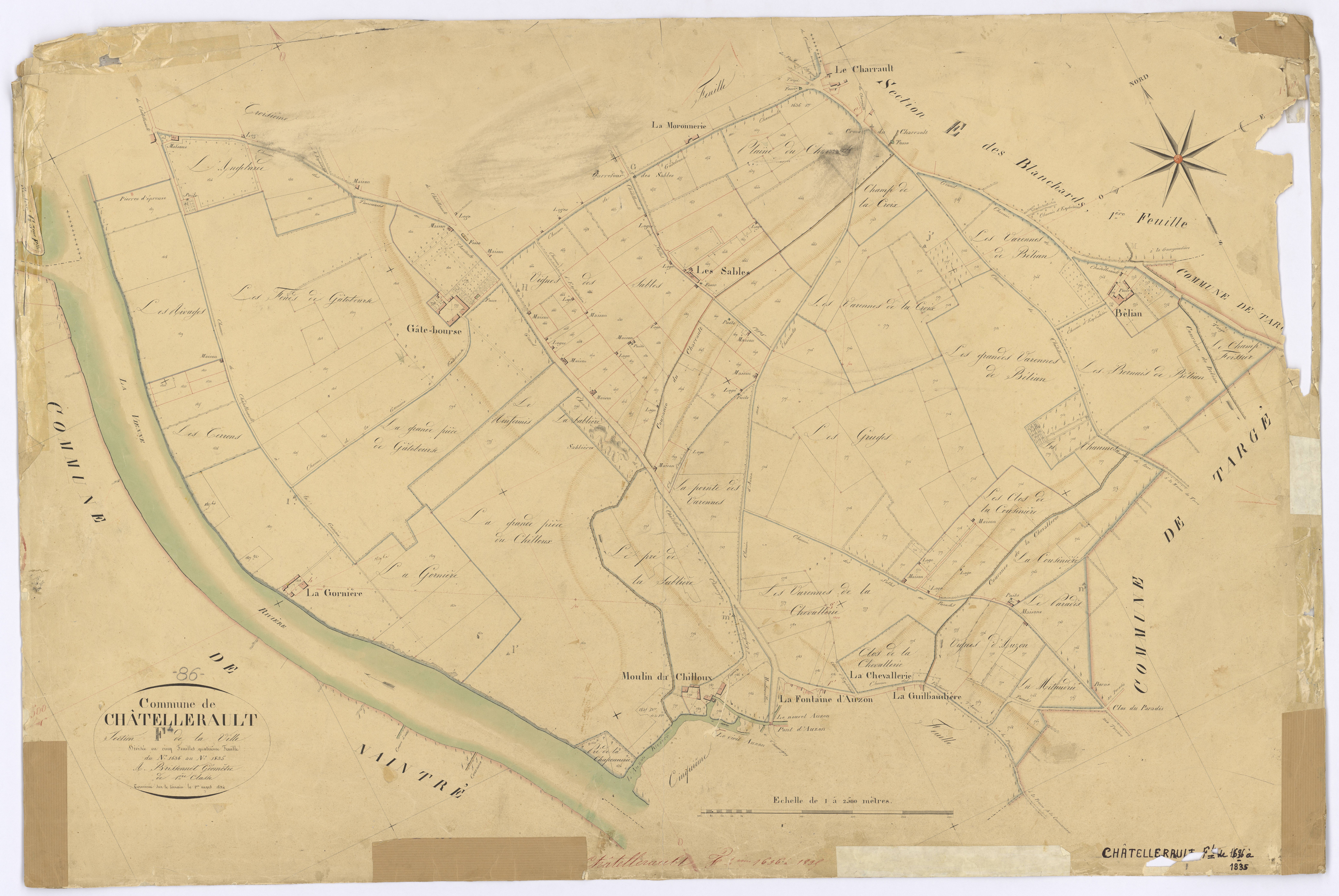 Châtellerault - FRAD086_cadastre Plans 