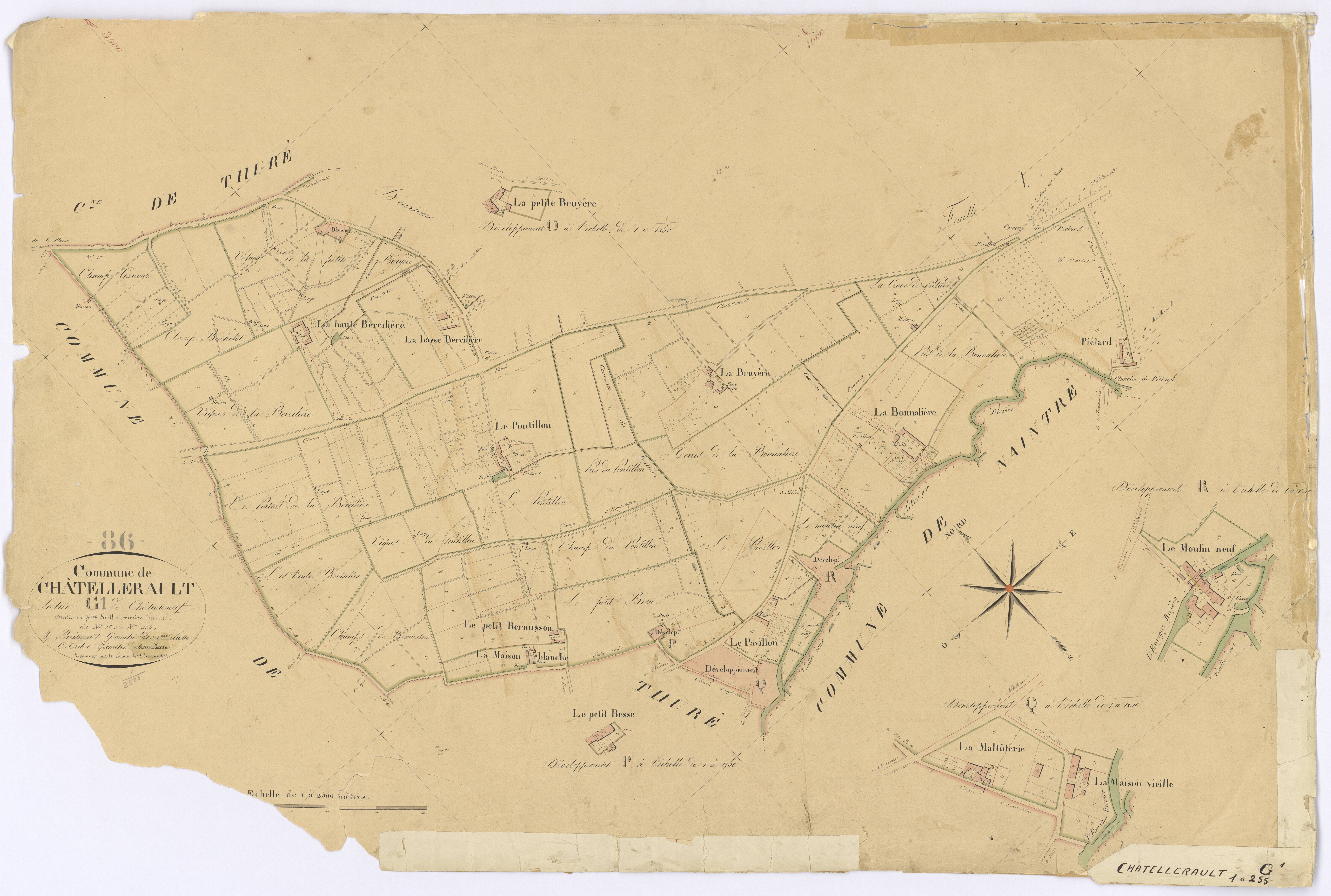 Châtellerault - FRAD086_cadastre Plans 