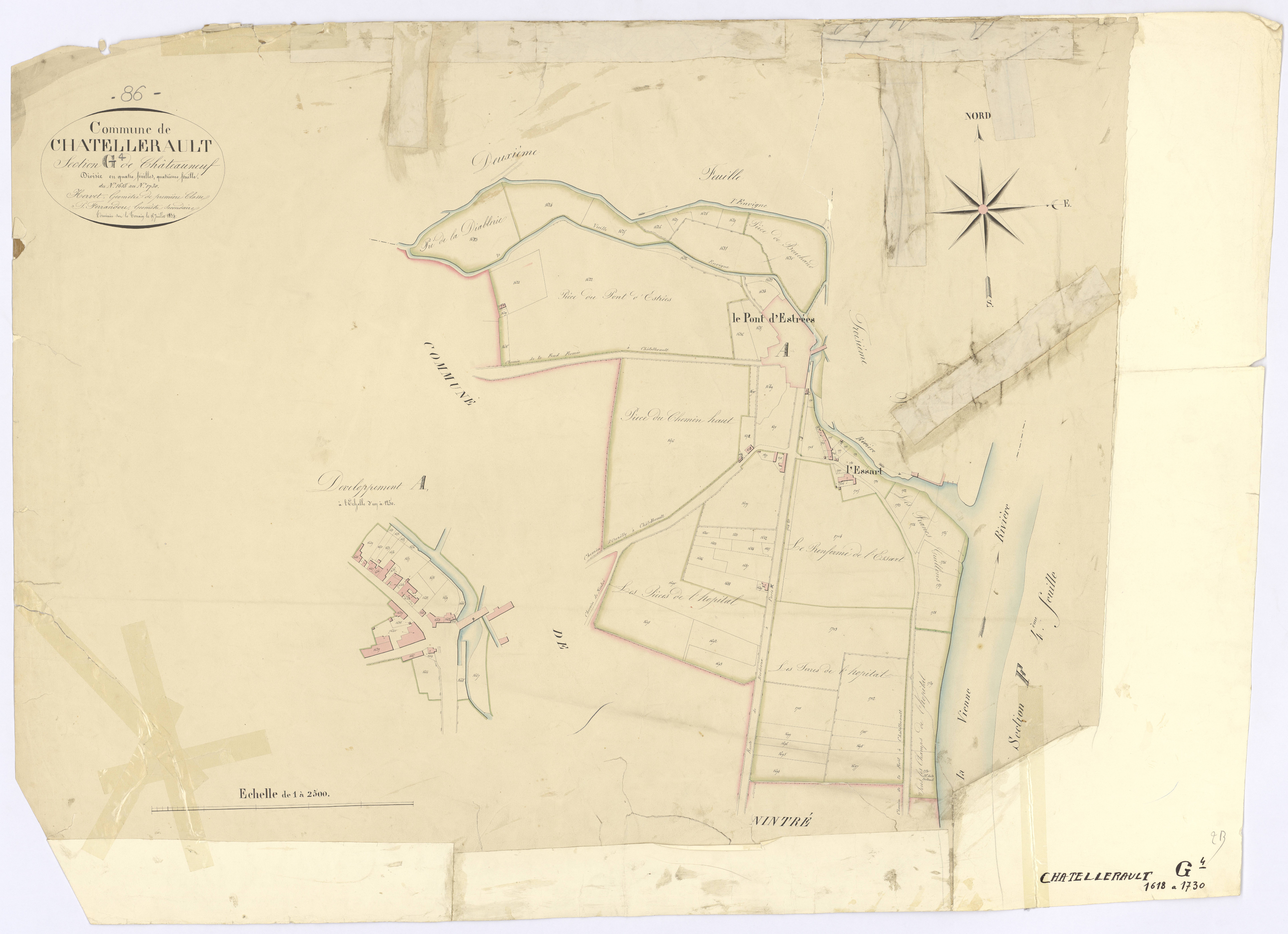 Châtellerault - FRAD086_cadastre Plans 