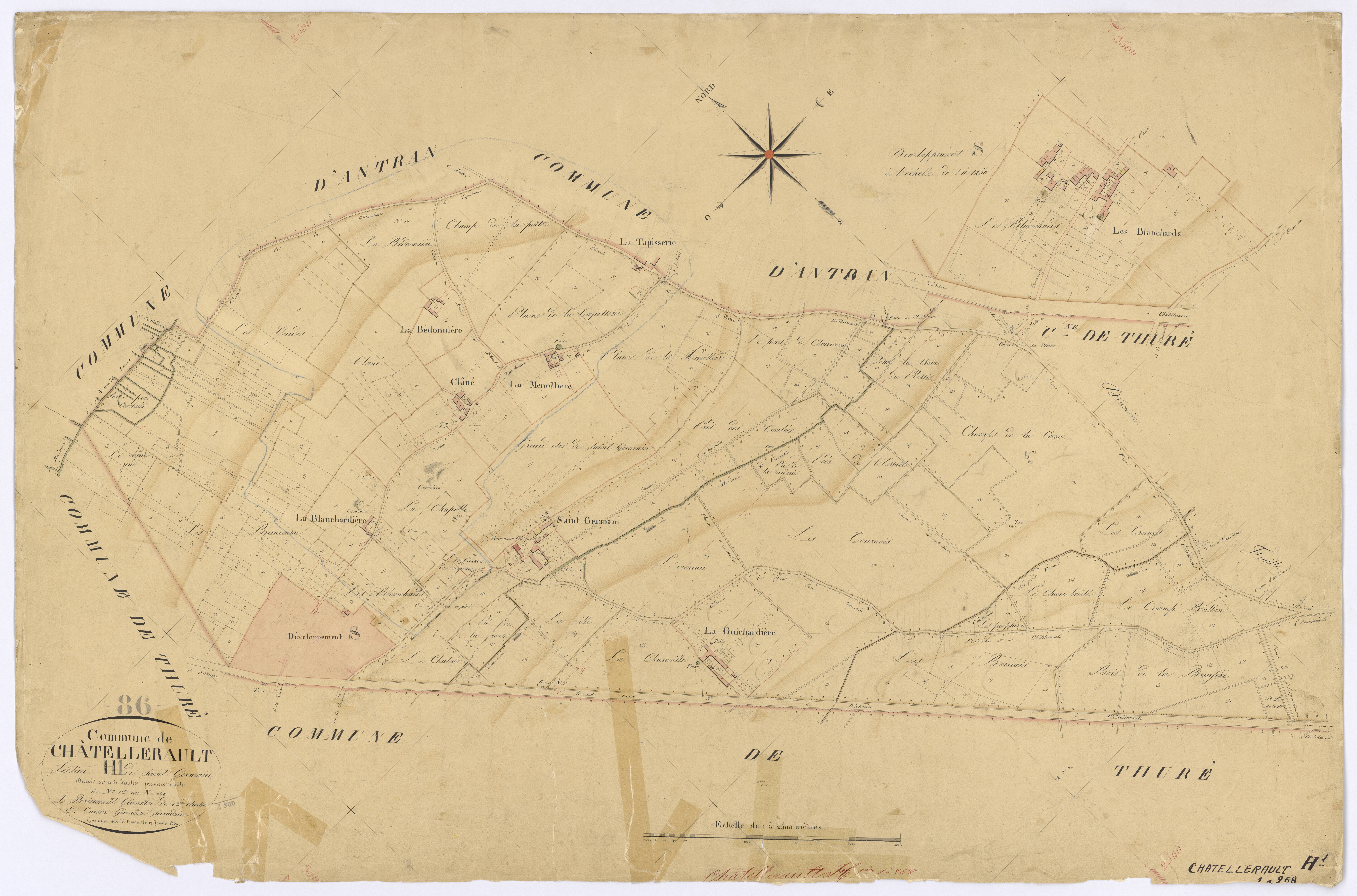 Châtellerault - FRAD086_cadastre Plans 