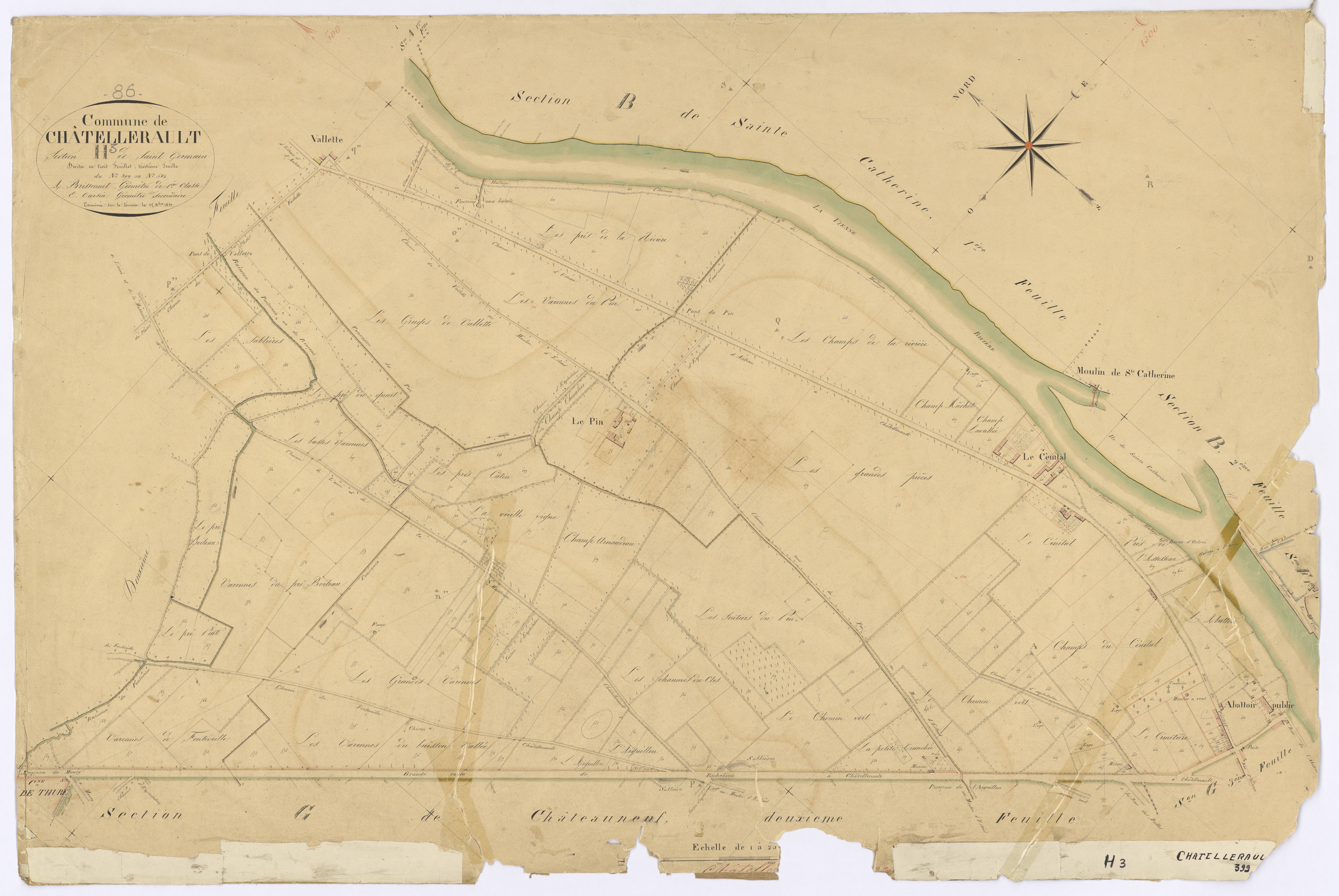 Châtellerault - FRAD086_cadastre Plans 