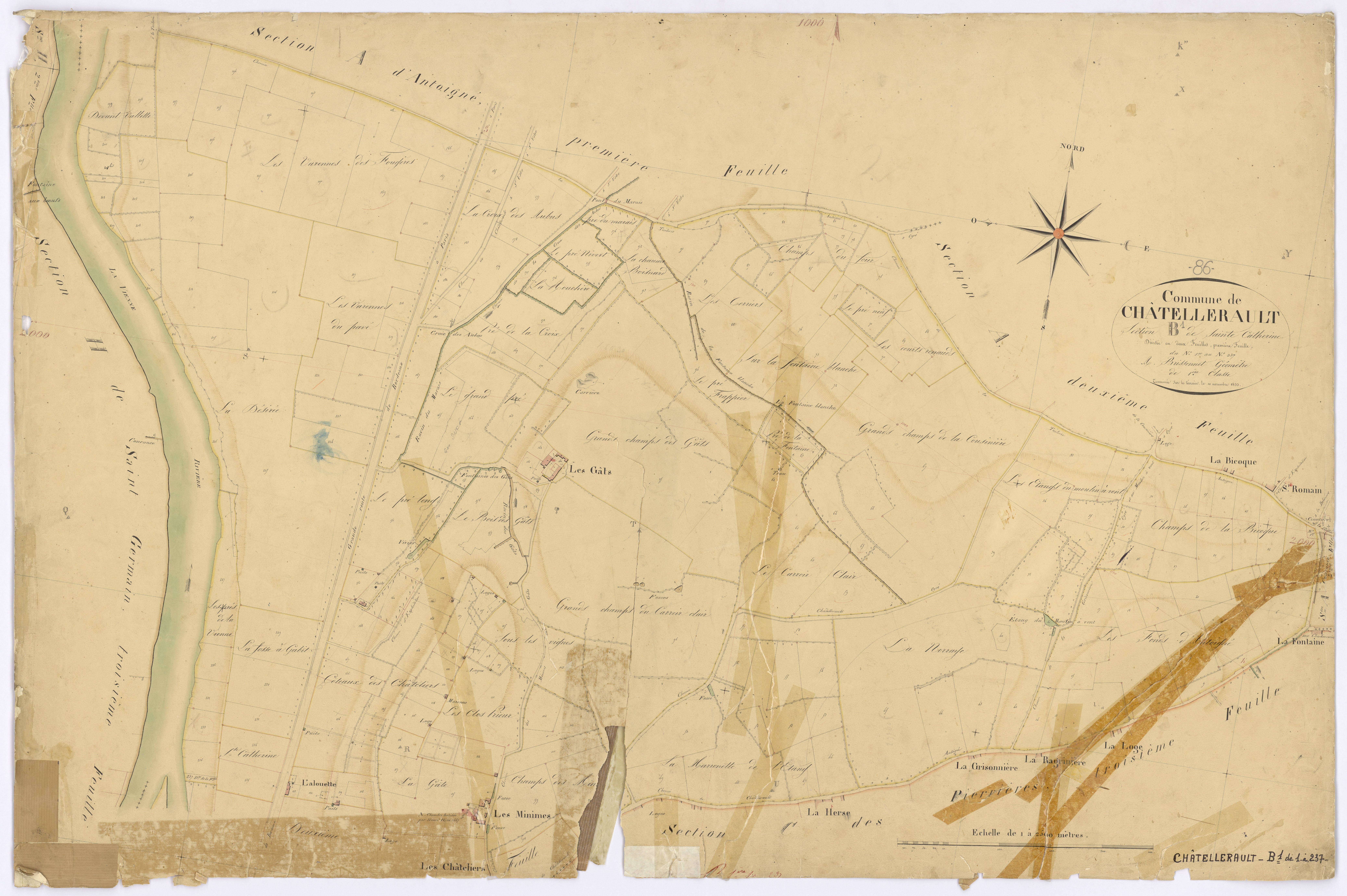Châtellerault - FRAD086_cadastre Plans 