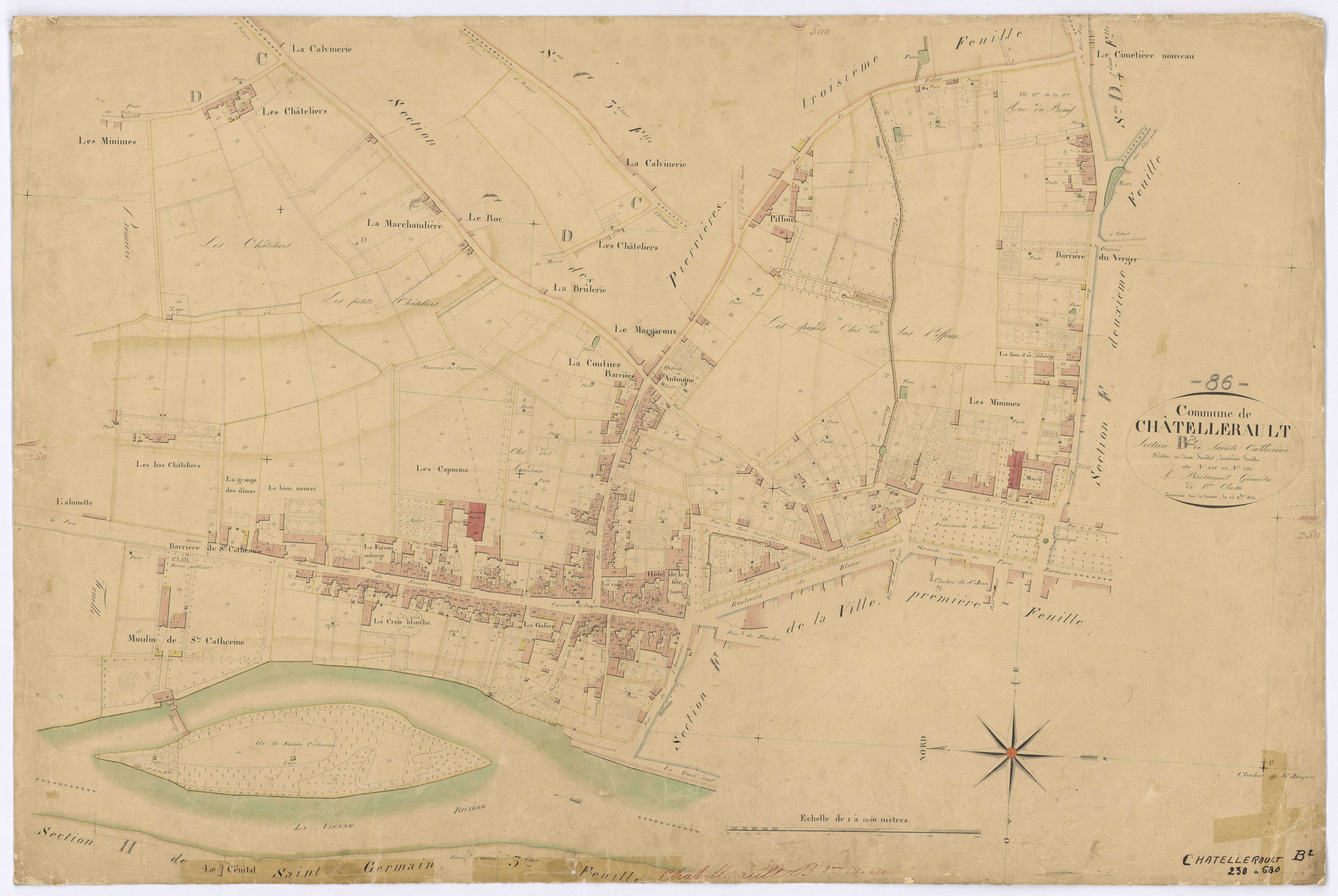 Châtellerault - FRAD086_cadastre Plans 