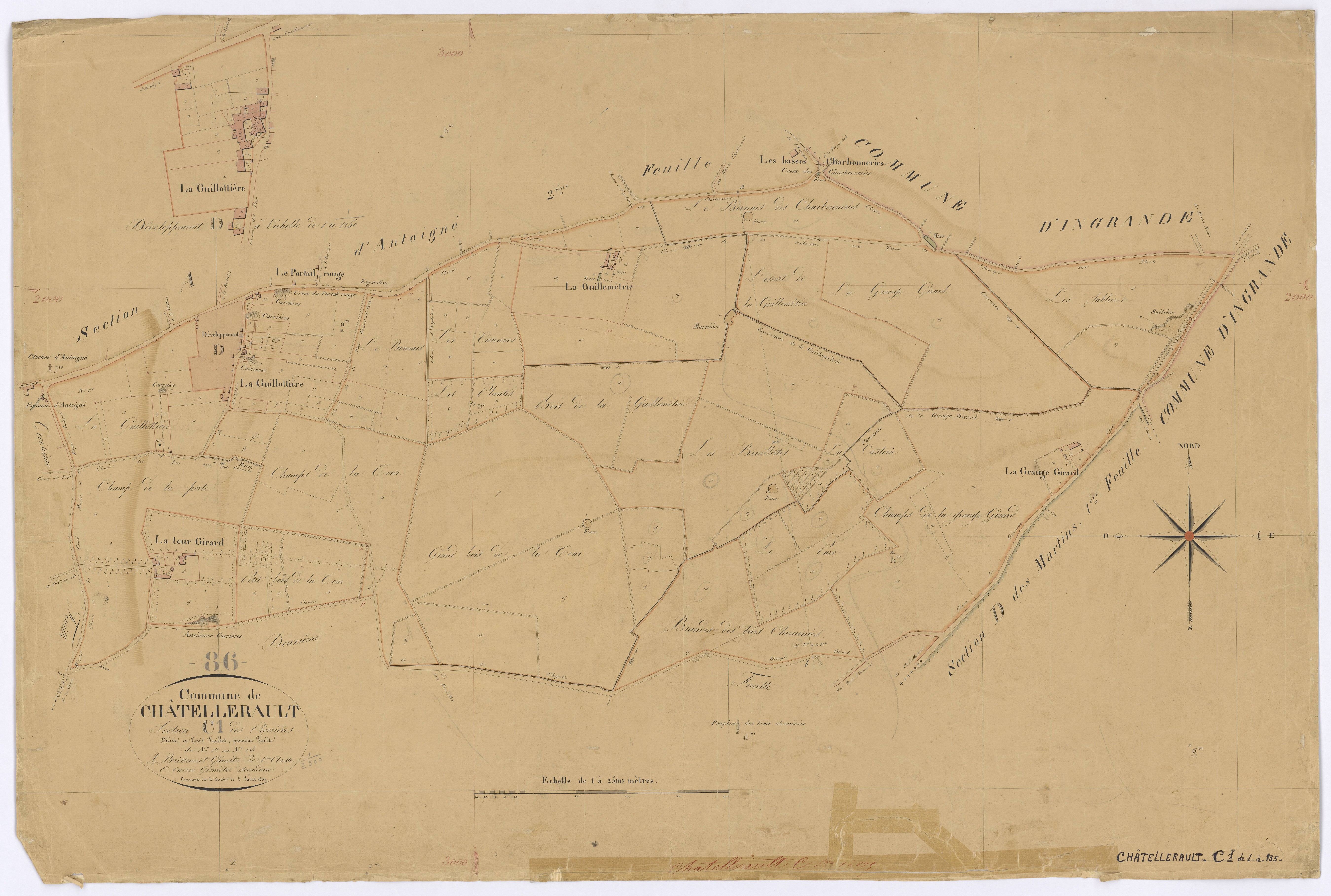 Châtellerault - FRAD086_cadastre Plans 